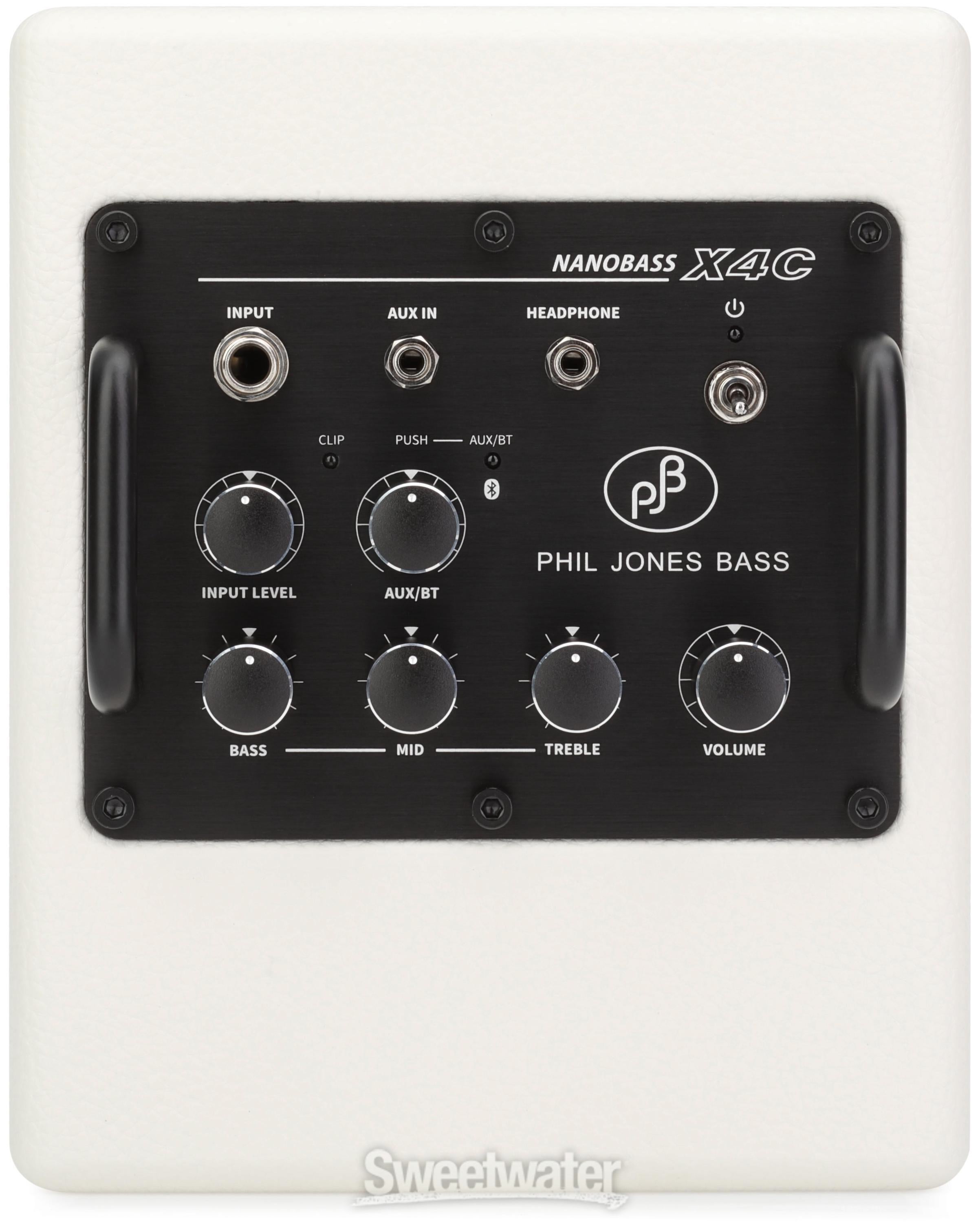 Phil Jones Bass X4C Nanobass 35-watt Multi-instrument Combo Amplifier -  White | Sweetwater