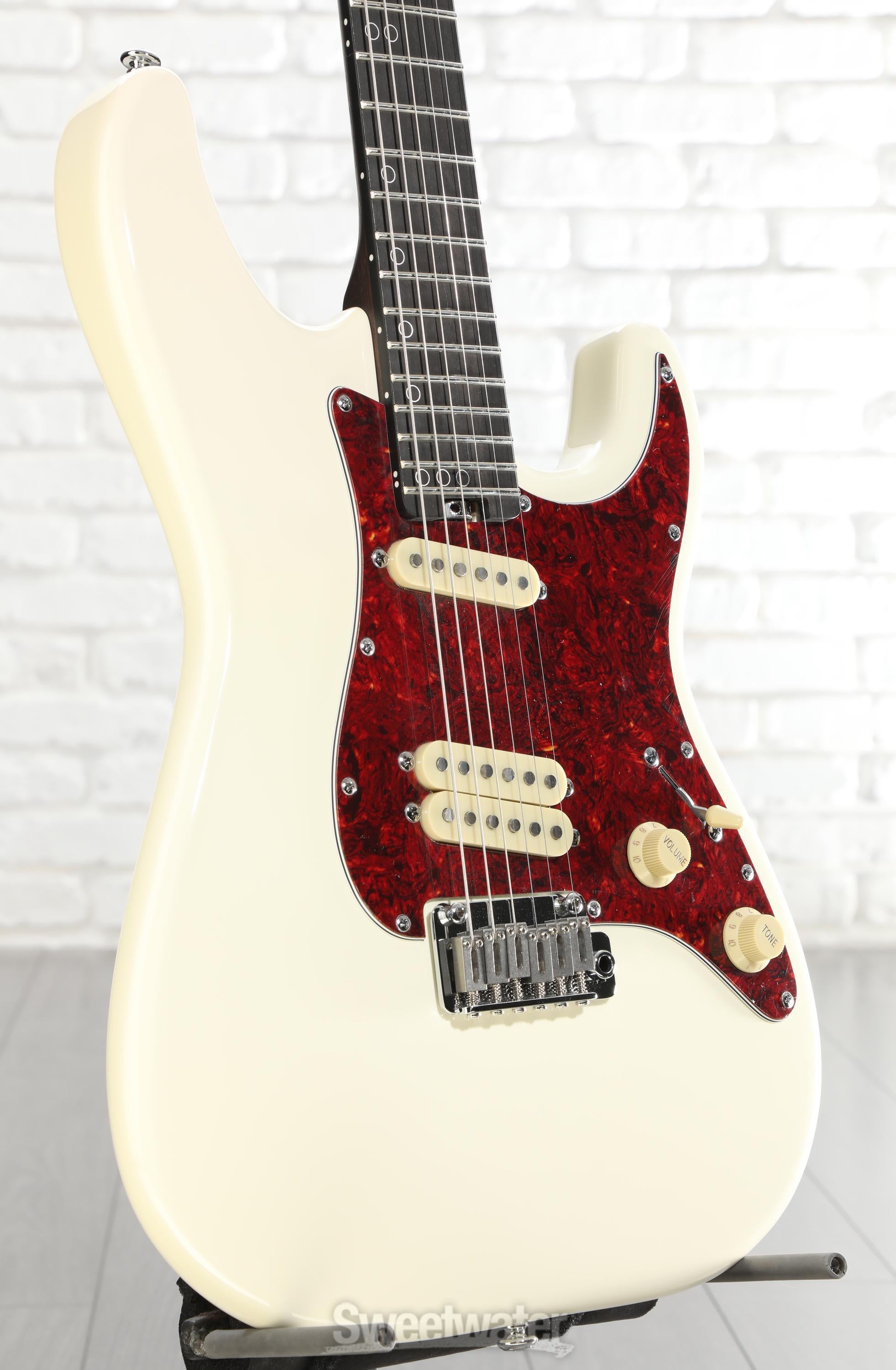 Photo of Schecter MV-6 Electric Guitar - Olympic White with Ebony Fingerboard