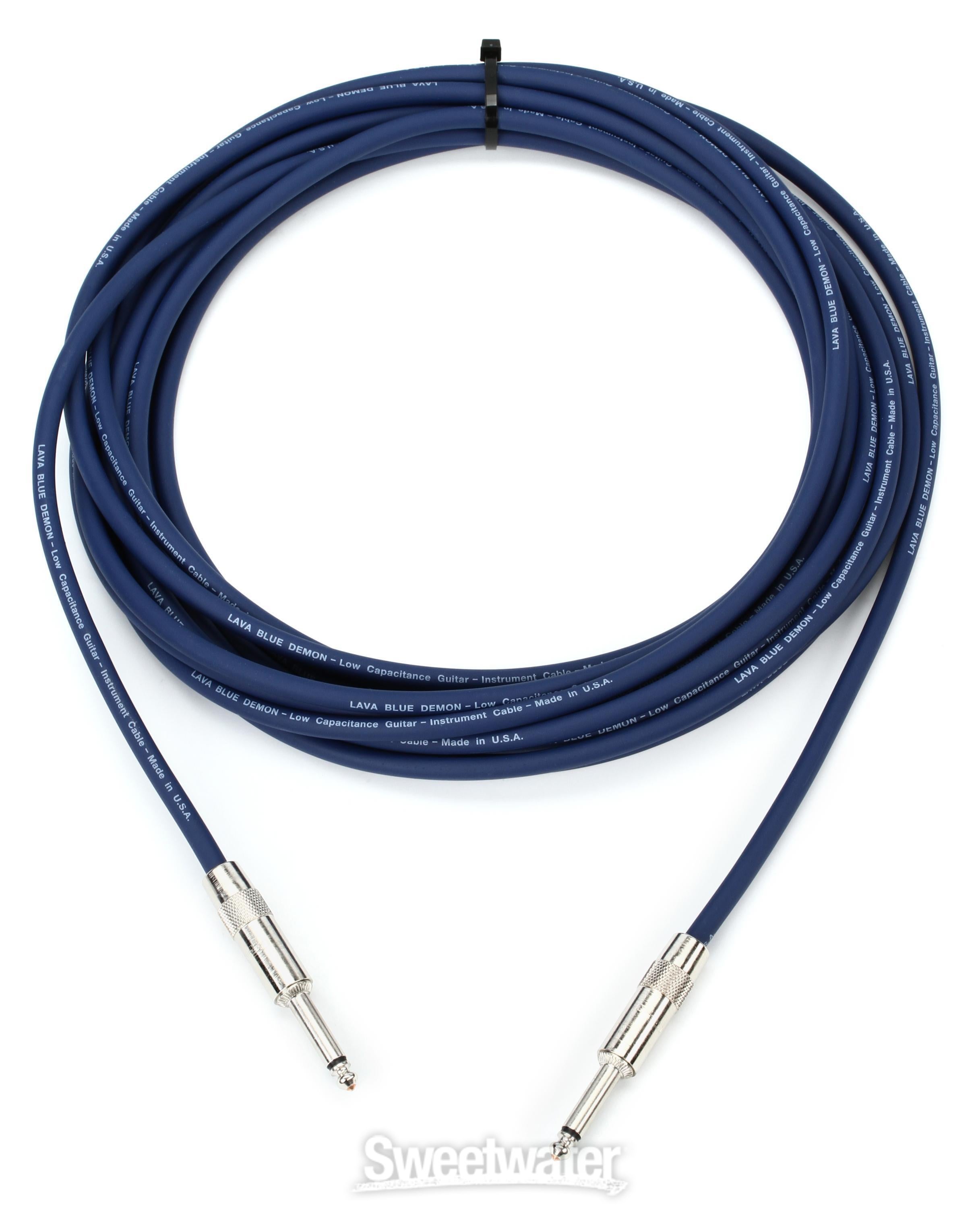 Lava Cable LCBD25 Blue Demon Straight to Straight Instrument Cable
