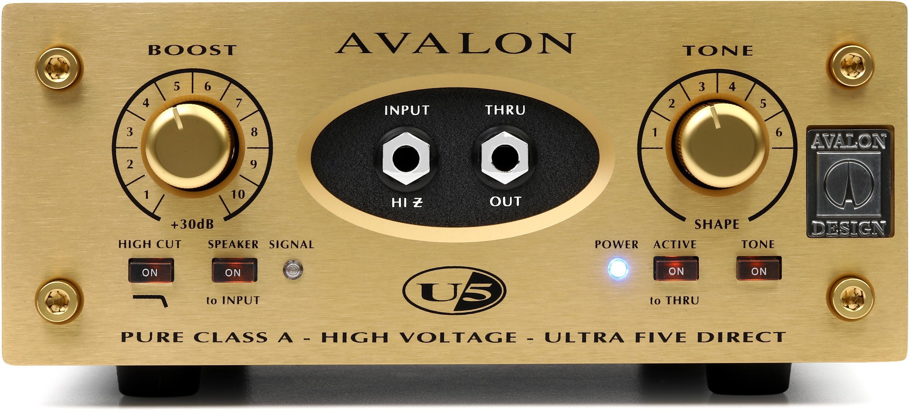 Photo of Avalon U5 Instrument and DI Preamplifier - Gold, Sweetwater Exclusive