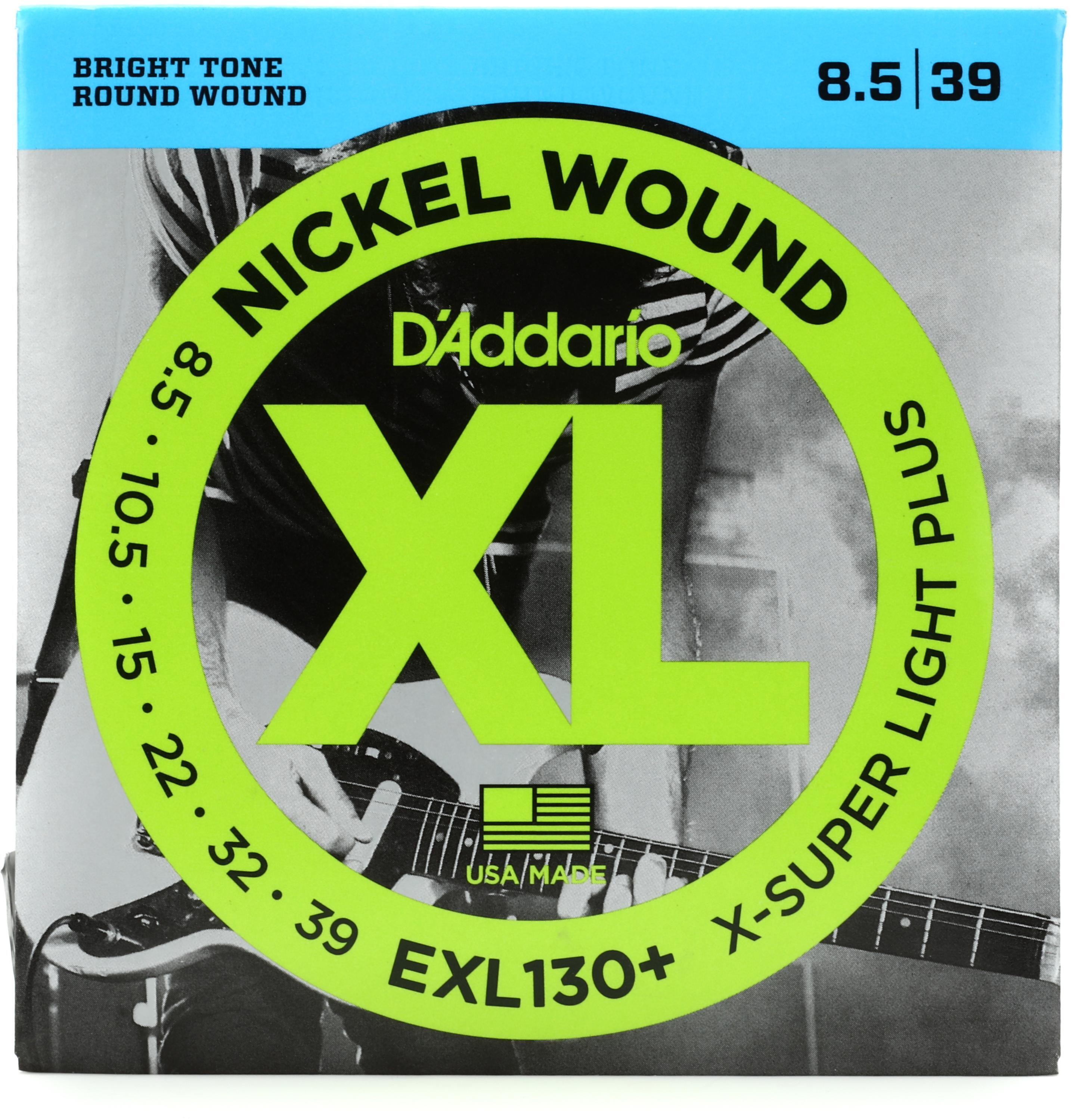 Photo of D'Addario EXL130+ Nickel Wound Electric Guitar Strings - .0085-.039 Super Light Plus