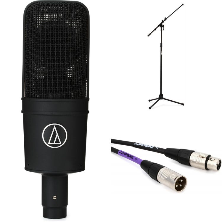 Audio-Technica AT4033/CL Medium-diaphragm Condenser Microphone Bundle with  Stand and Cable