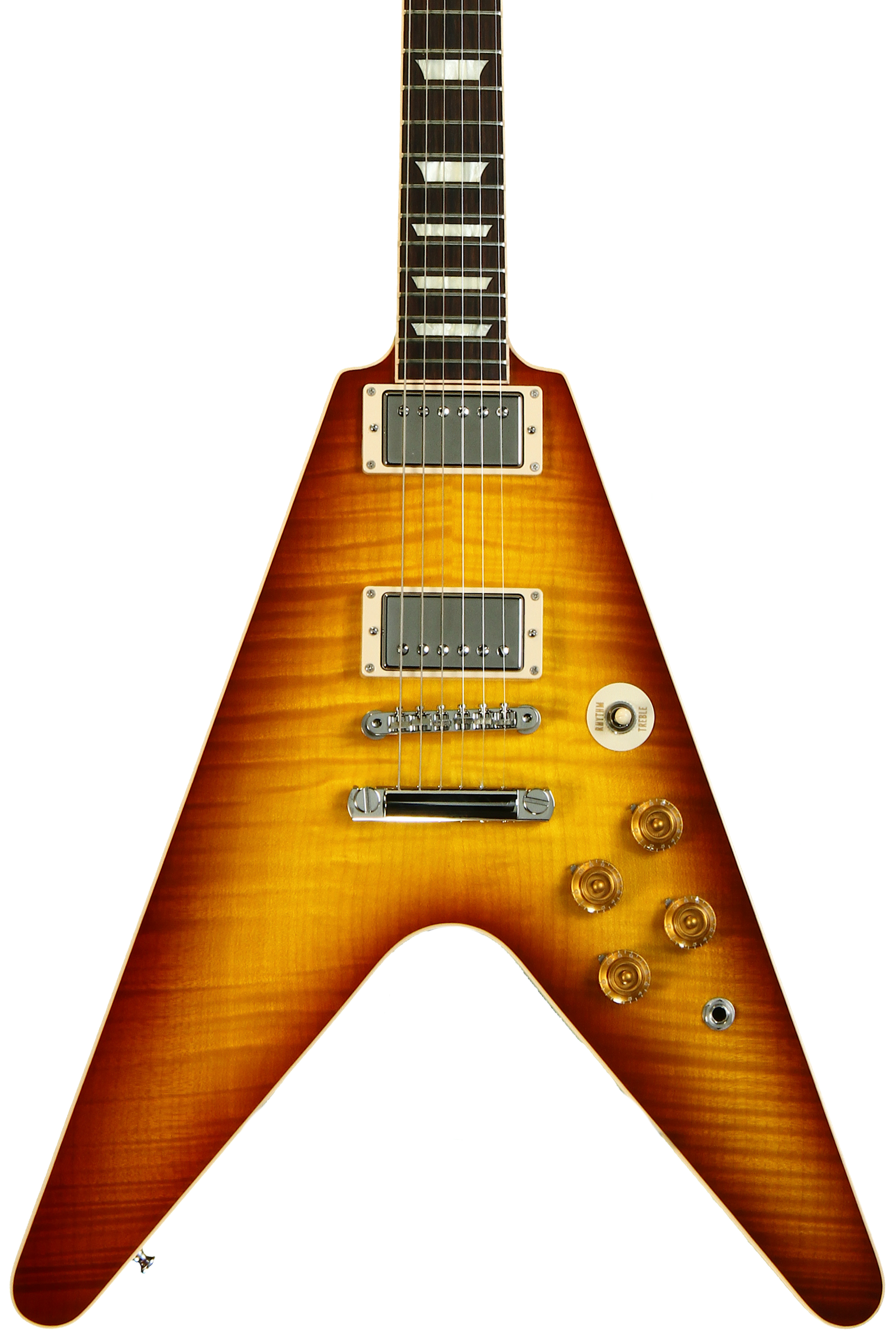 Gibson Custom Flying V Standard Figured - Iced Tea | Sweetwater