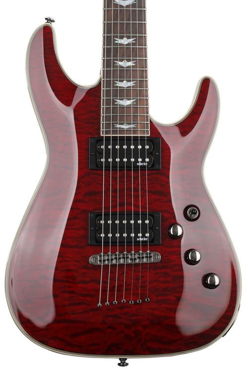 Schecter Omen Extreme-7 Electric Guitar - Black Cherry