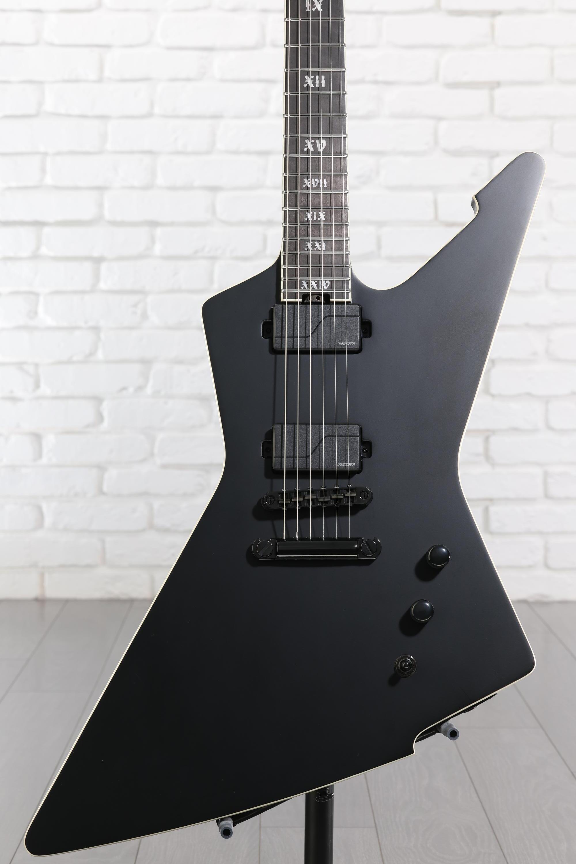 Schecter E-1 SLS Evil Twin - Satin Black | Sweetwater