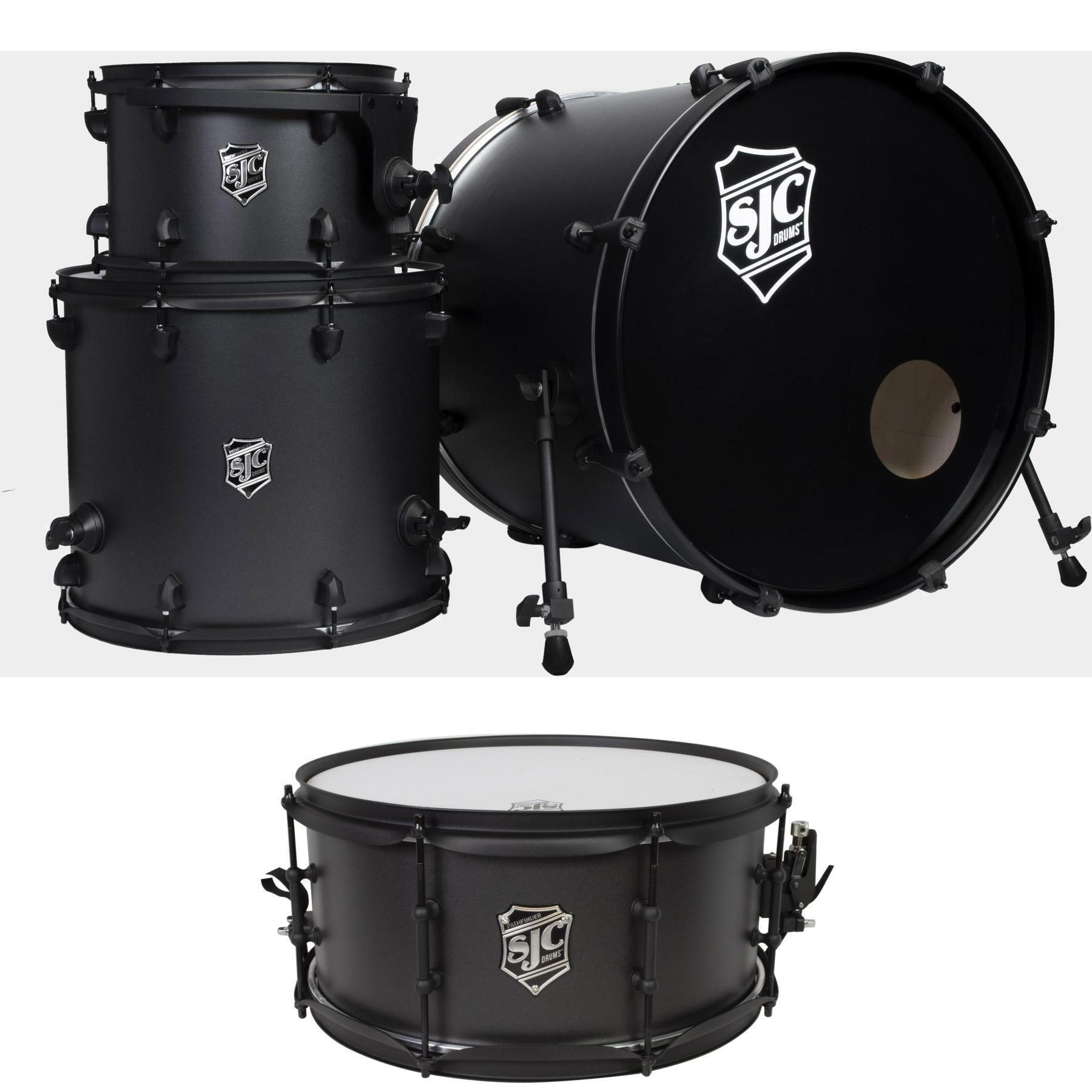 SJC Custom Drums Pathfinder Series 4-piece Shell Pack (Snare) - Galaxy Grey