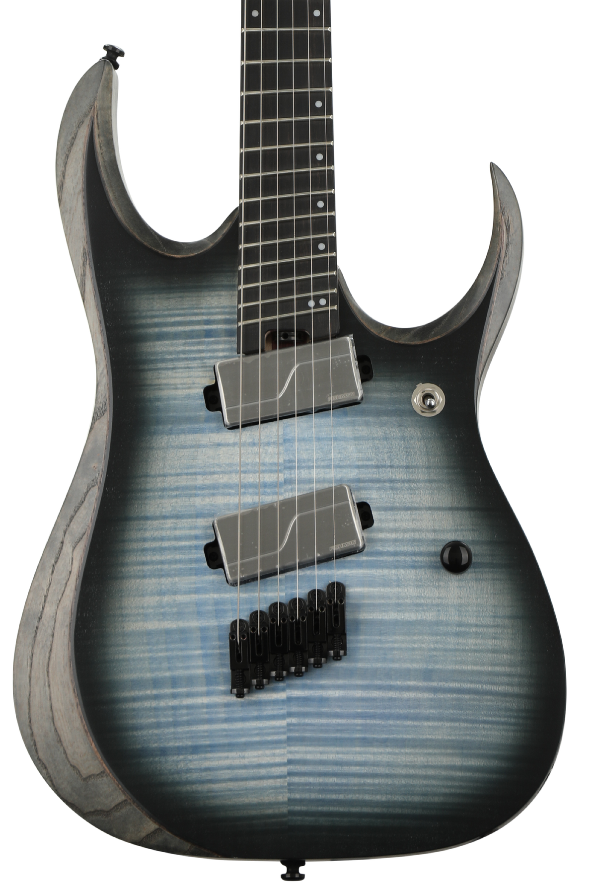 Ibanez Iron Label RGDIM6FM - Cerulean Blue Burst Flat Ibanez Iron Label RGDIM6FM - Cerulean Blue Burst Flat