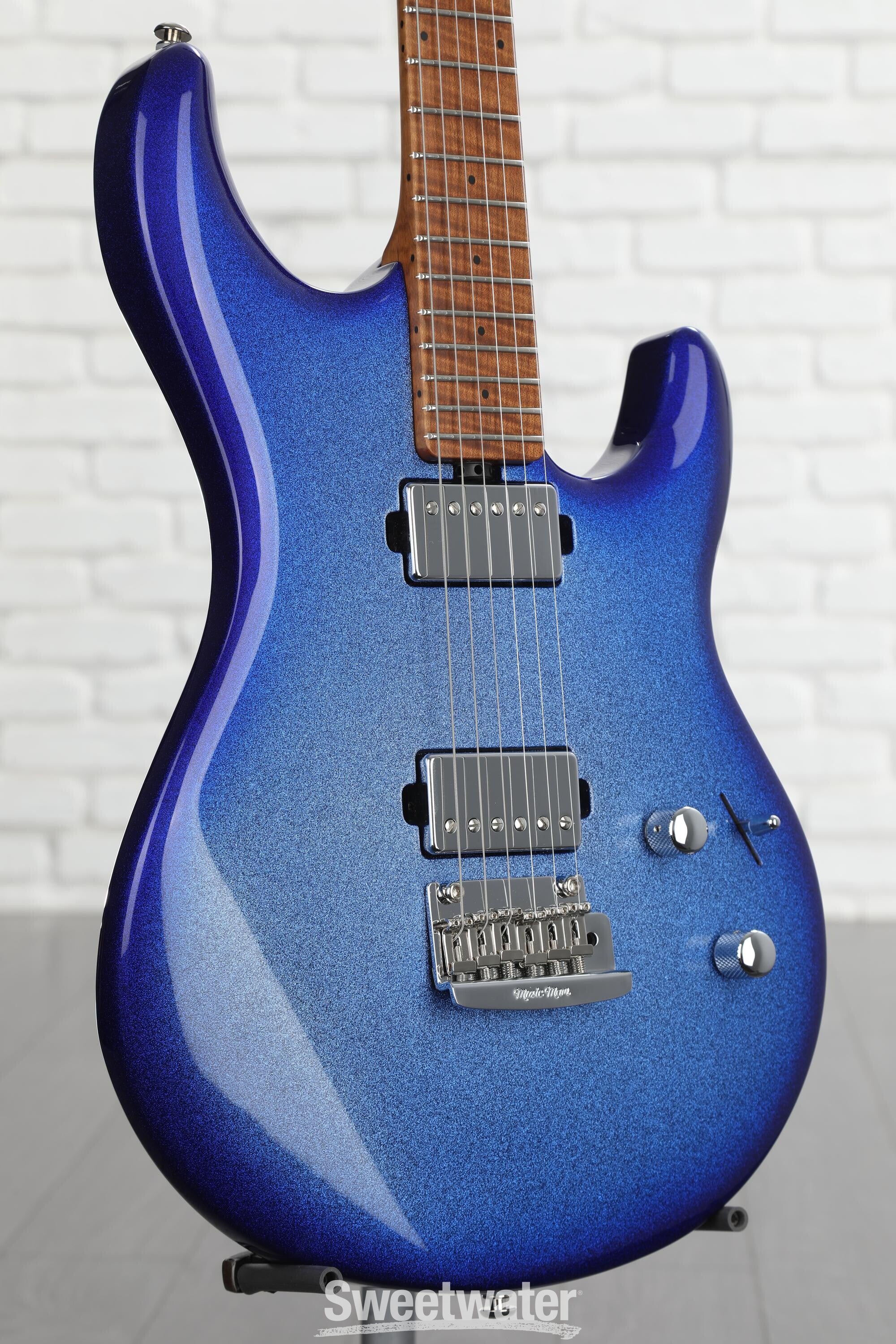 Ernie Ball Music Man Luke III HH Electric Guitar - Pacific Blue 