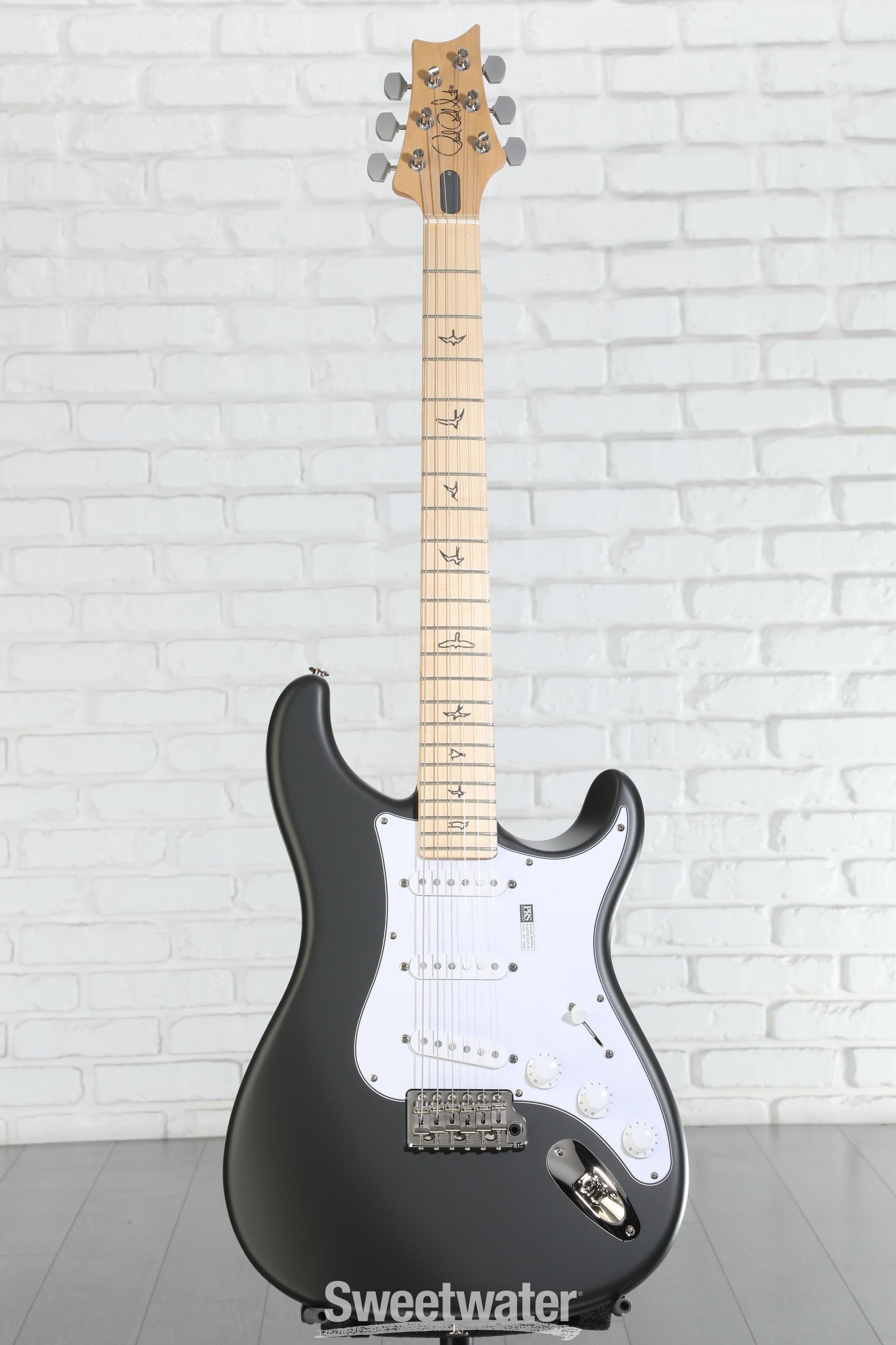 PRS Silver Sky Electric Guitar - Faded Black Tee with Maple