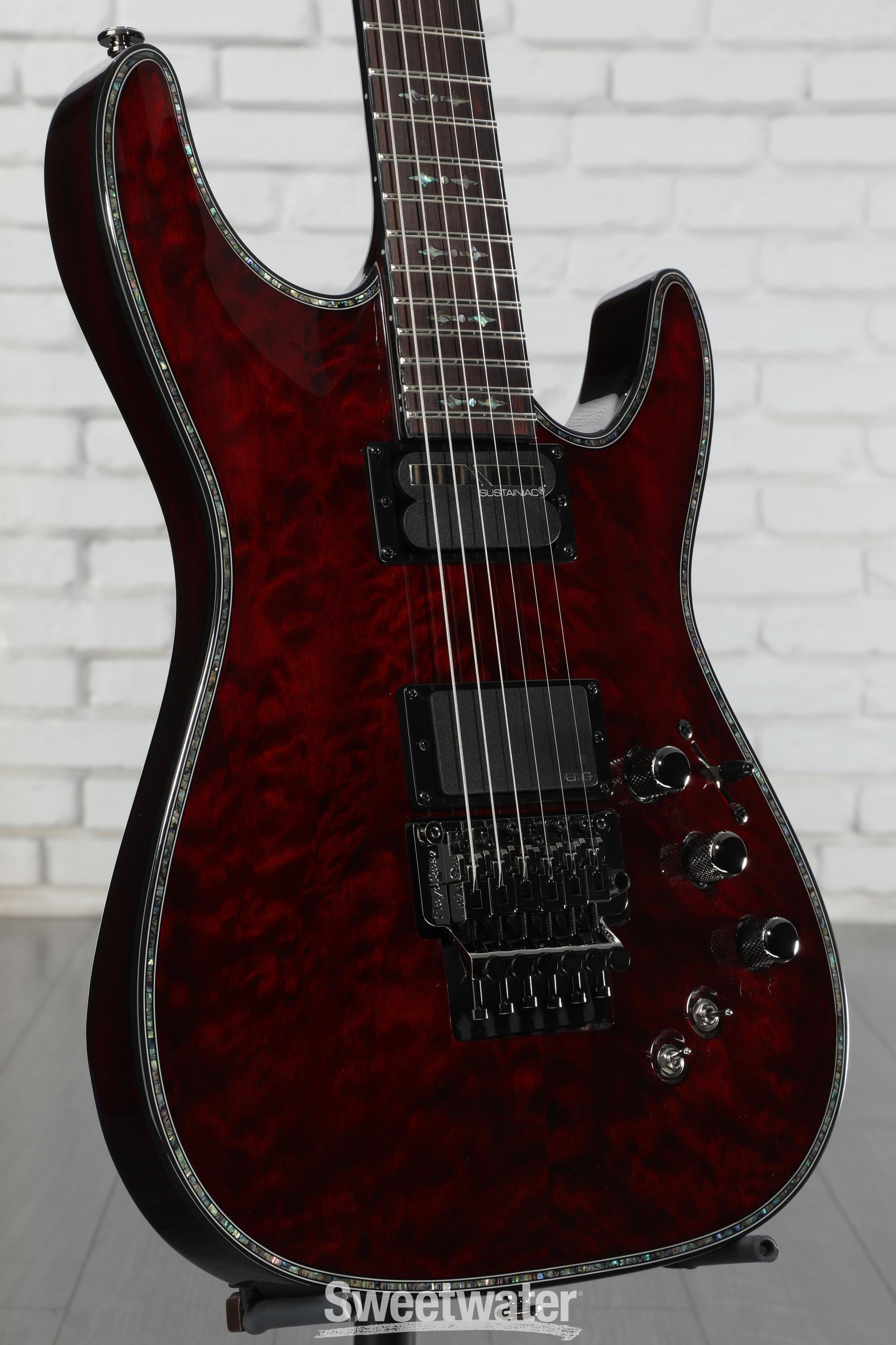 Schecter Hellraiser C-1 FR-S Electric Guitar - Black Cherry