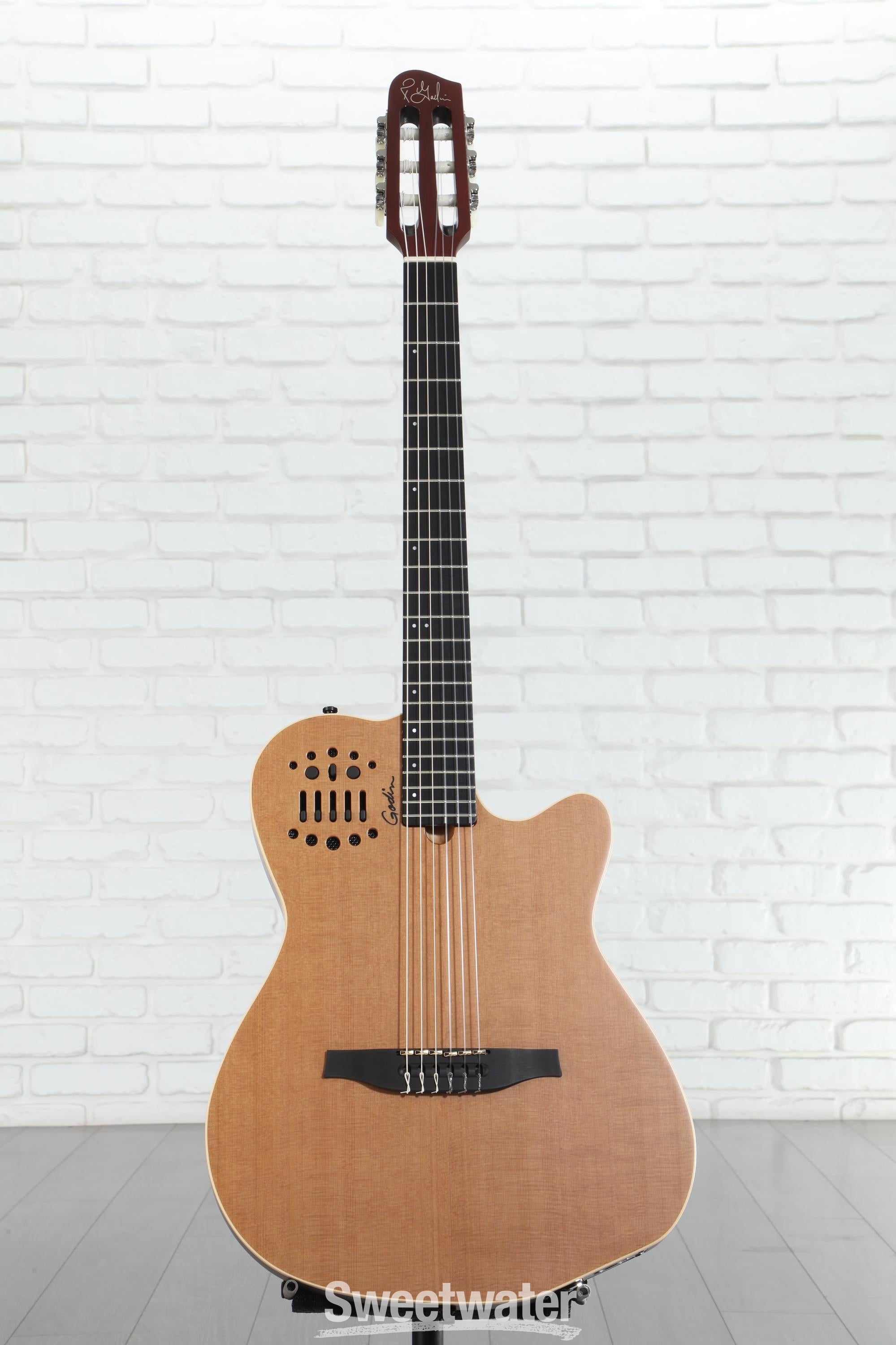 ギター Multiac Nylon ACS Slim SA Godin ACS-SA Slim, Nylon String Acoustic-Electric Guitar - Natural