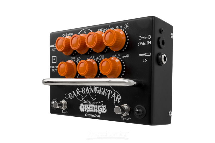 Orange Bax Bangeetar Guitar Pre-EQ Pedal - Black | Sweetwater