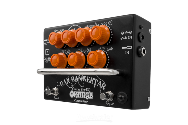 Orange Bax Bangeetar Guitar Pre-EQ Pedal - Black Reviews | Sweetwater