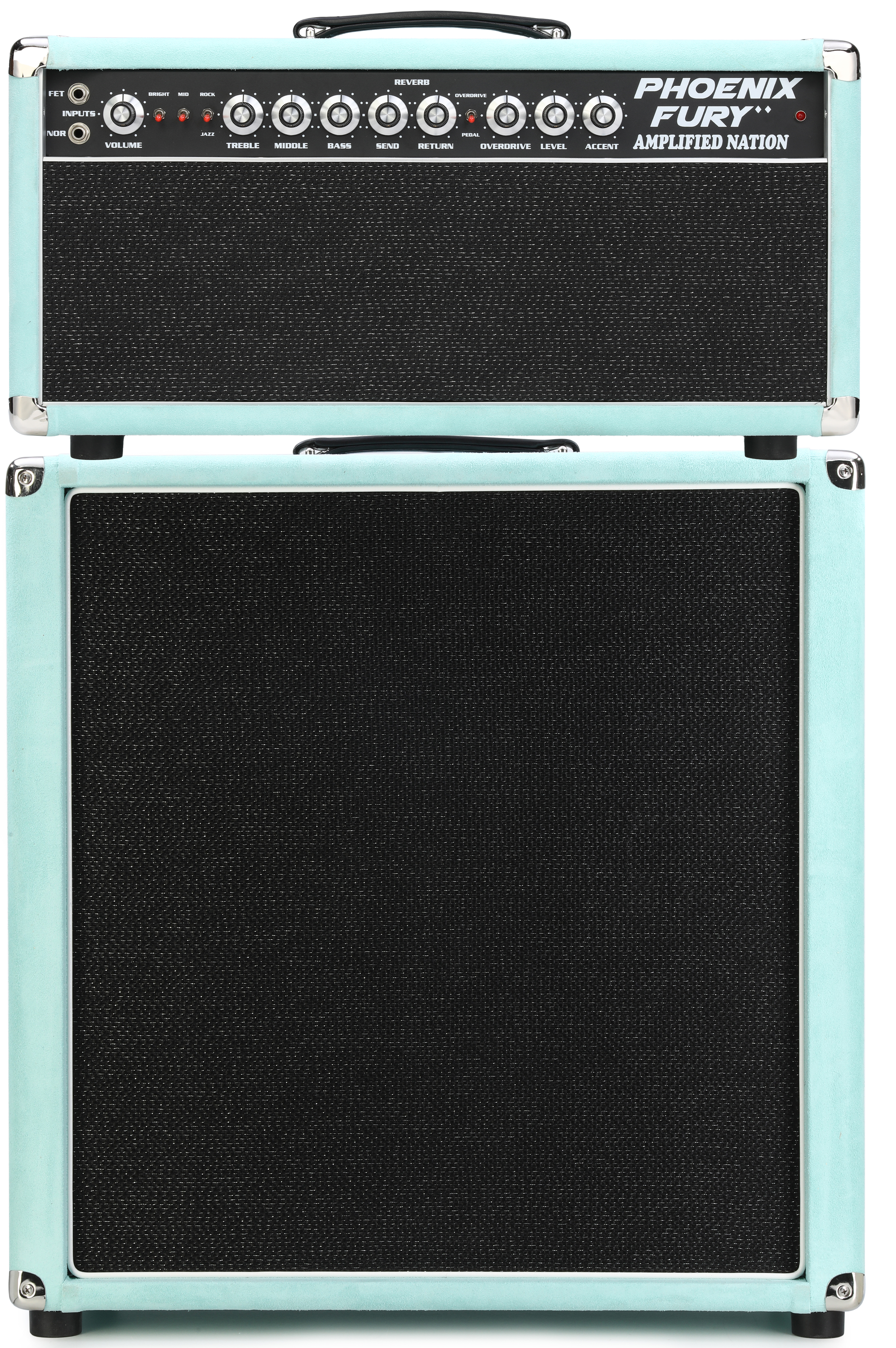 Amplified Nation Phoenix Fury 50-watt Tube Head with 2x12