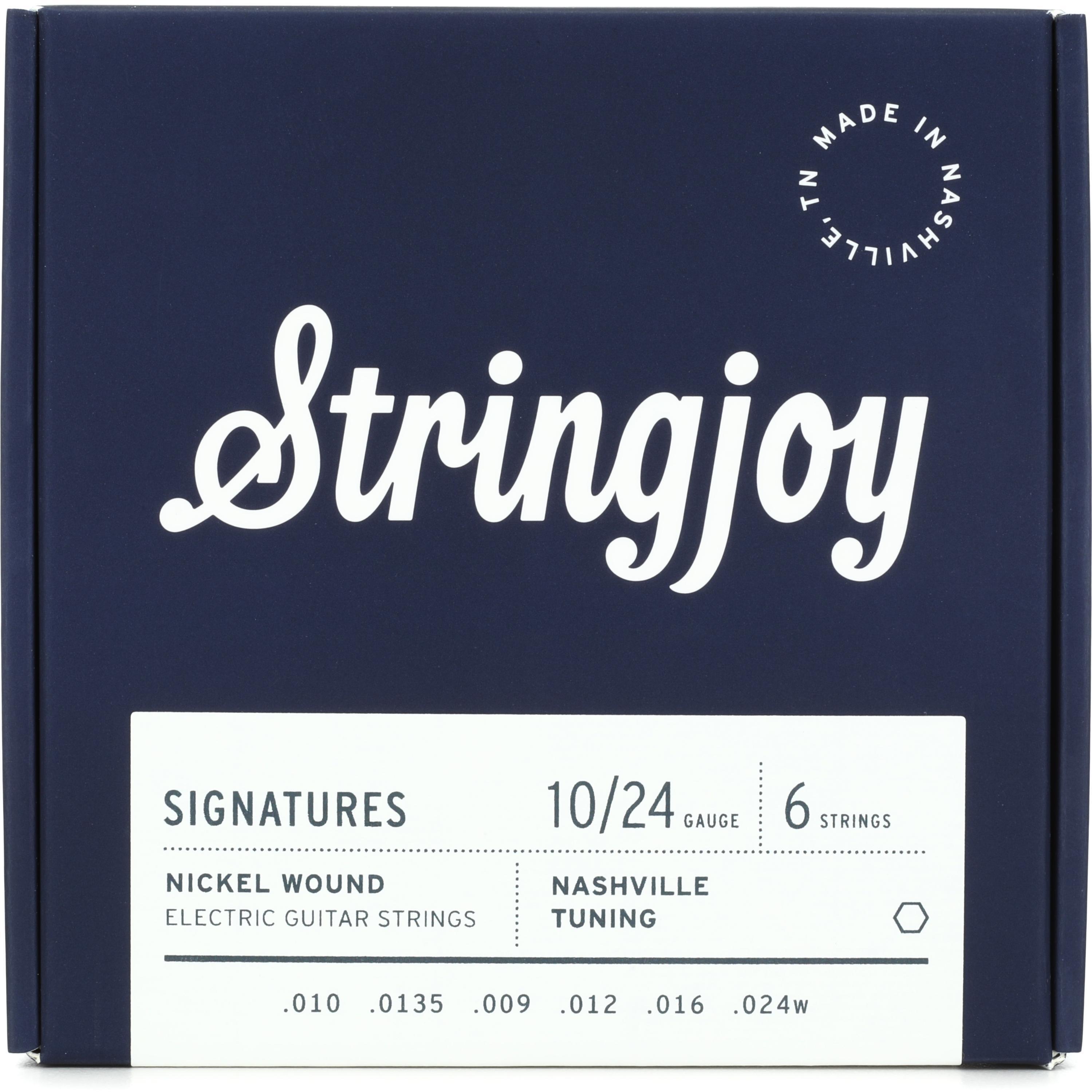 Bundled Item: Stringjoy Signatures Nashville Tuning Electric Guitar Strings - .010 - .024w