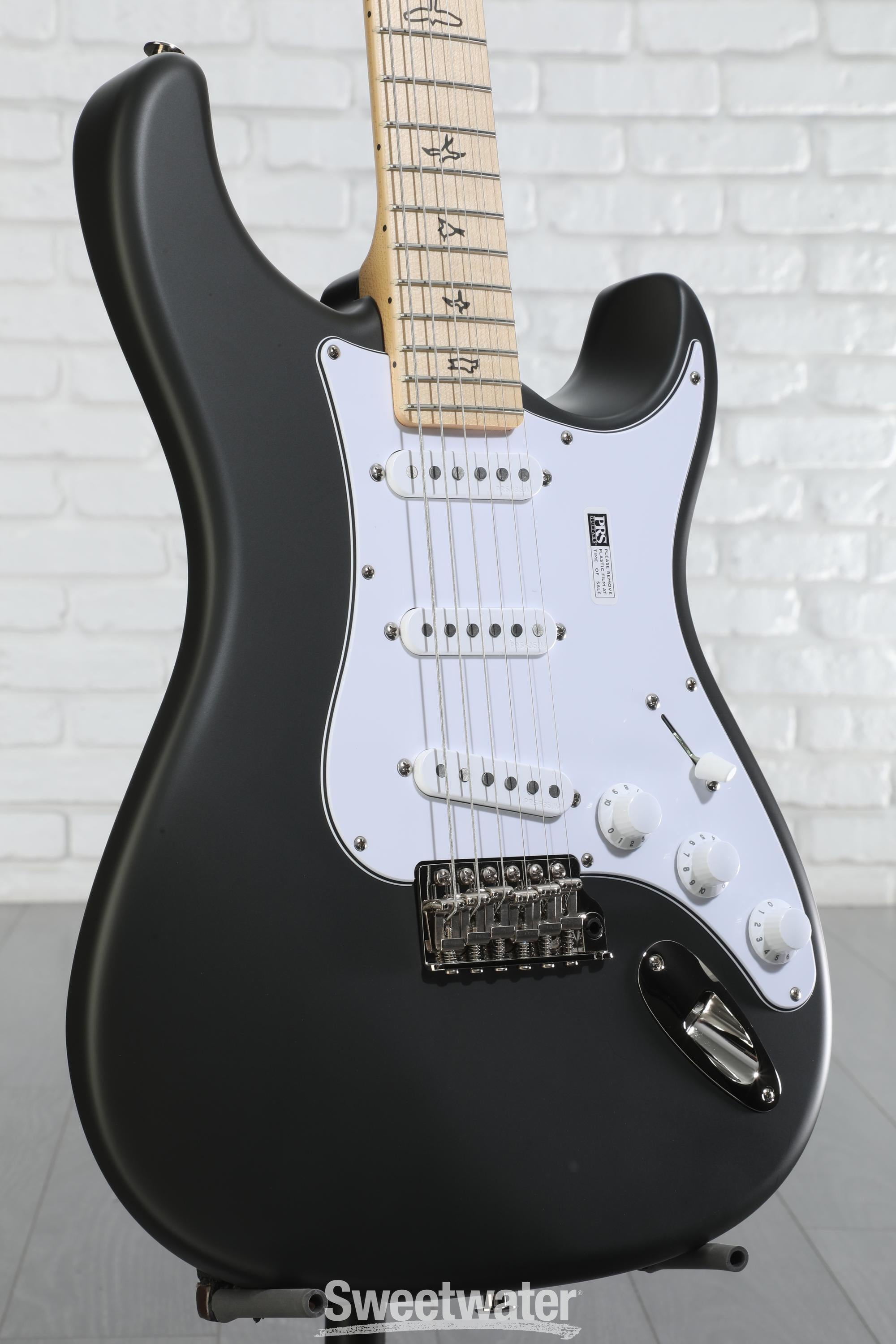 PRS Silver Sky Electric Guitar - Faded Black Tee with Maple
