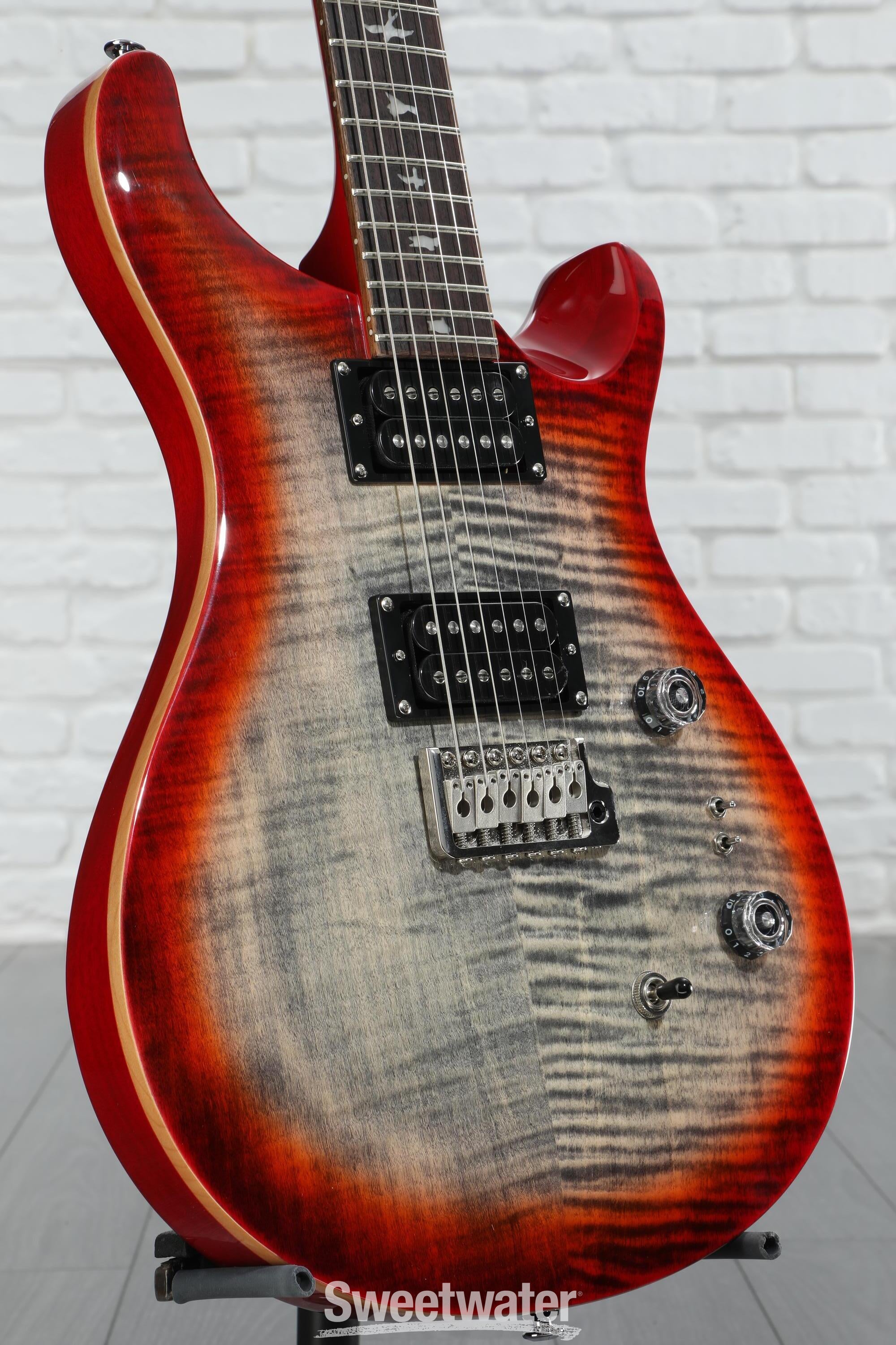 PRS SE Custom 24-08 Electric Guitar - Charcoal Cherry Burst