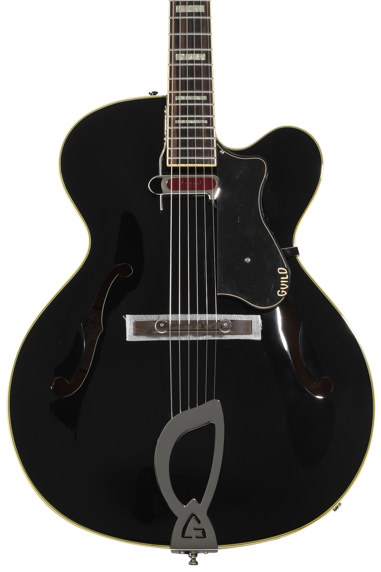 Guild A-150 Savoy Electric Guitar - Black | Sweetwater