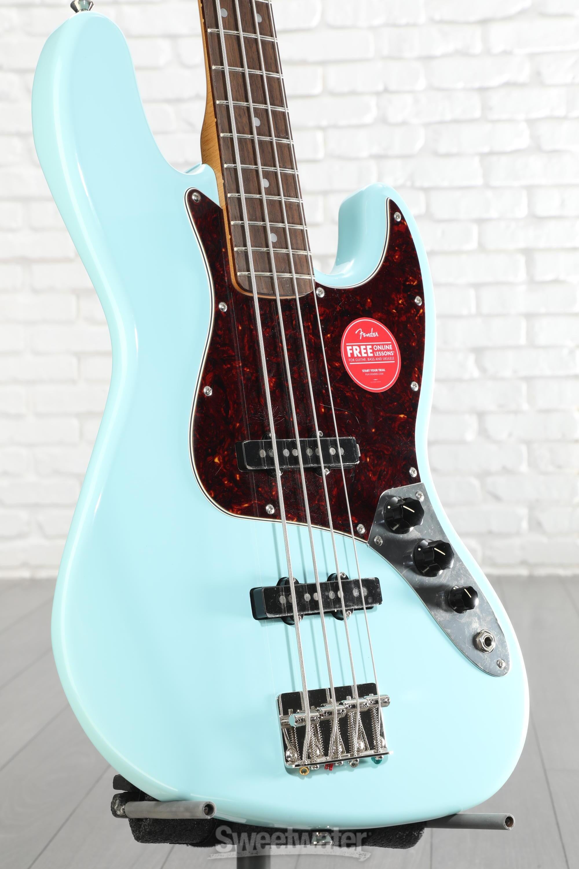 Squier Classic Vibe '60s Jazz Bass - Daphne Blue | Sweetwater