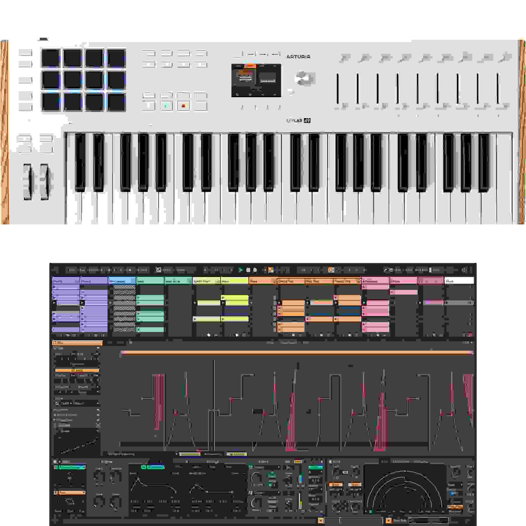 Arturia KeyLab 49 mk3 49-key Keyboard Controller with Ableton Live 12 Standard - White