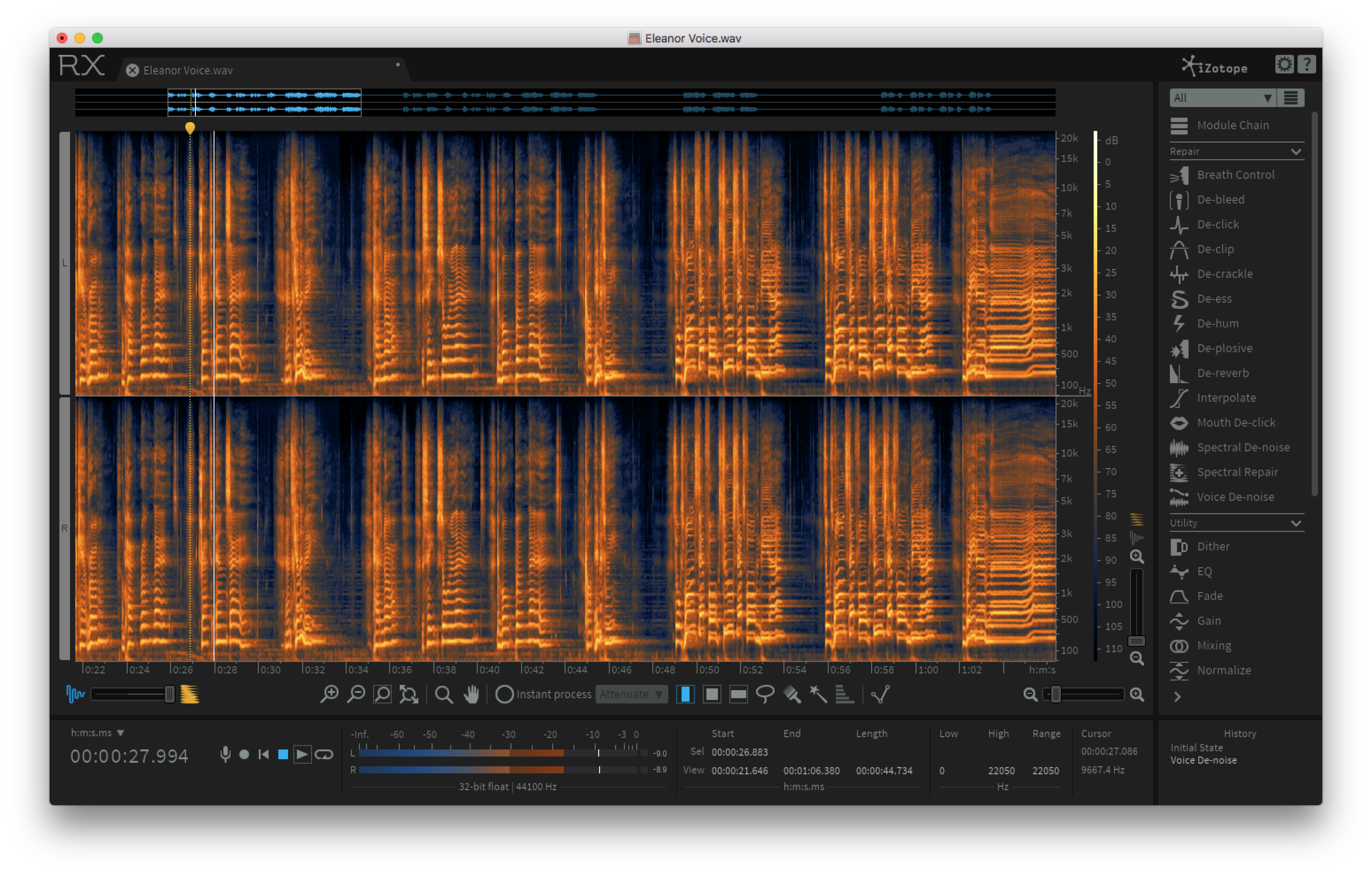 iZotope RX 6 Audio Editor