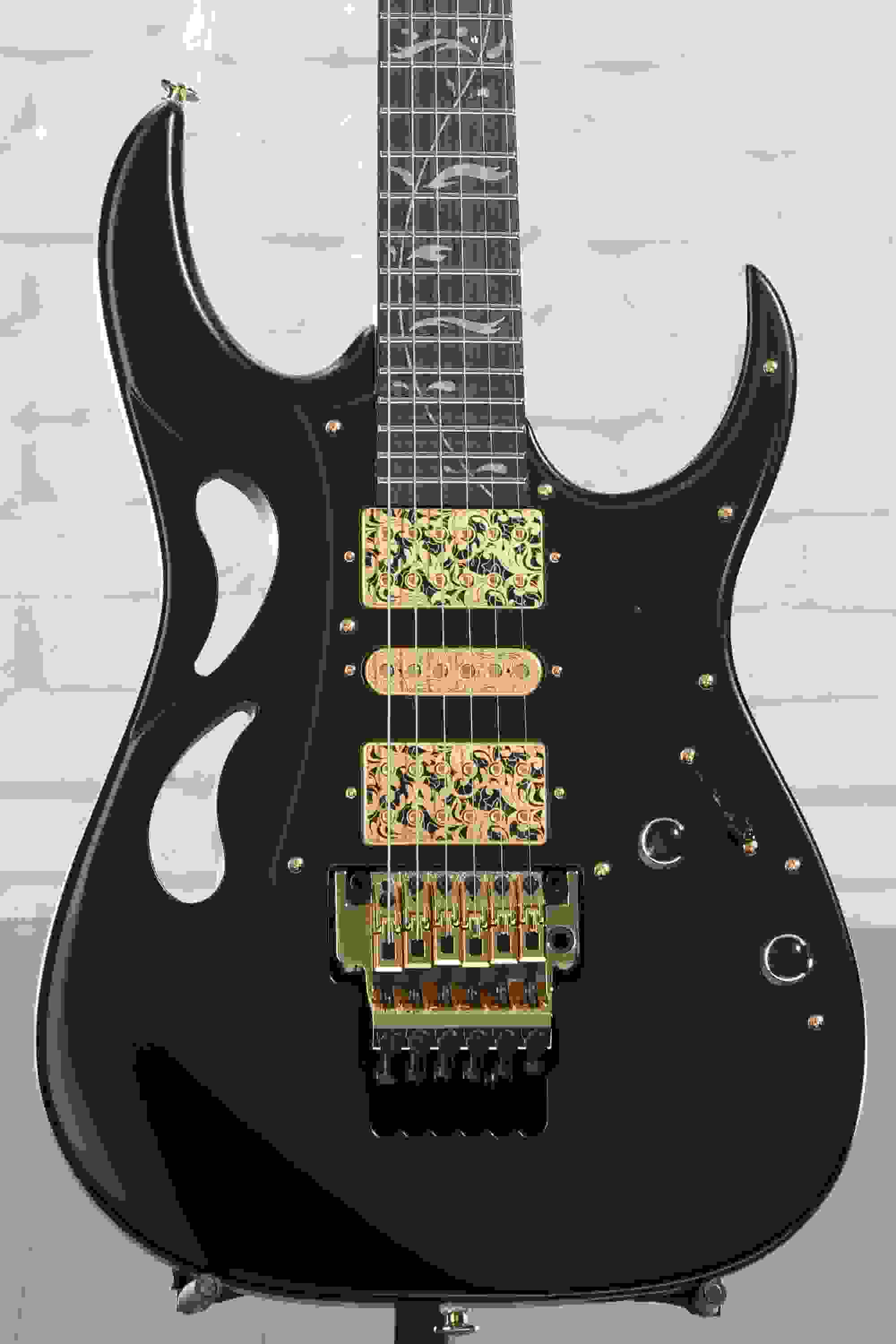 Ibanez Steve Vai Signature PIA3761 Electric Guitar - Onyx Black