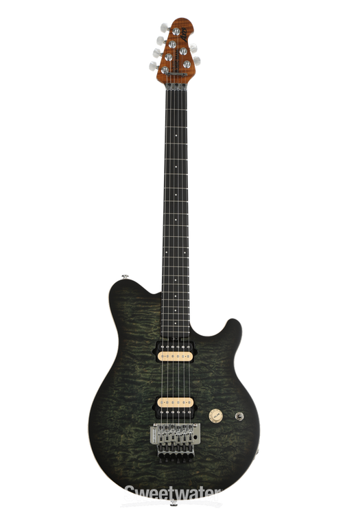 Ernie Ball Music Man BFR Axis - Predator Green Quilt