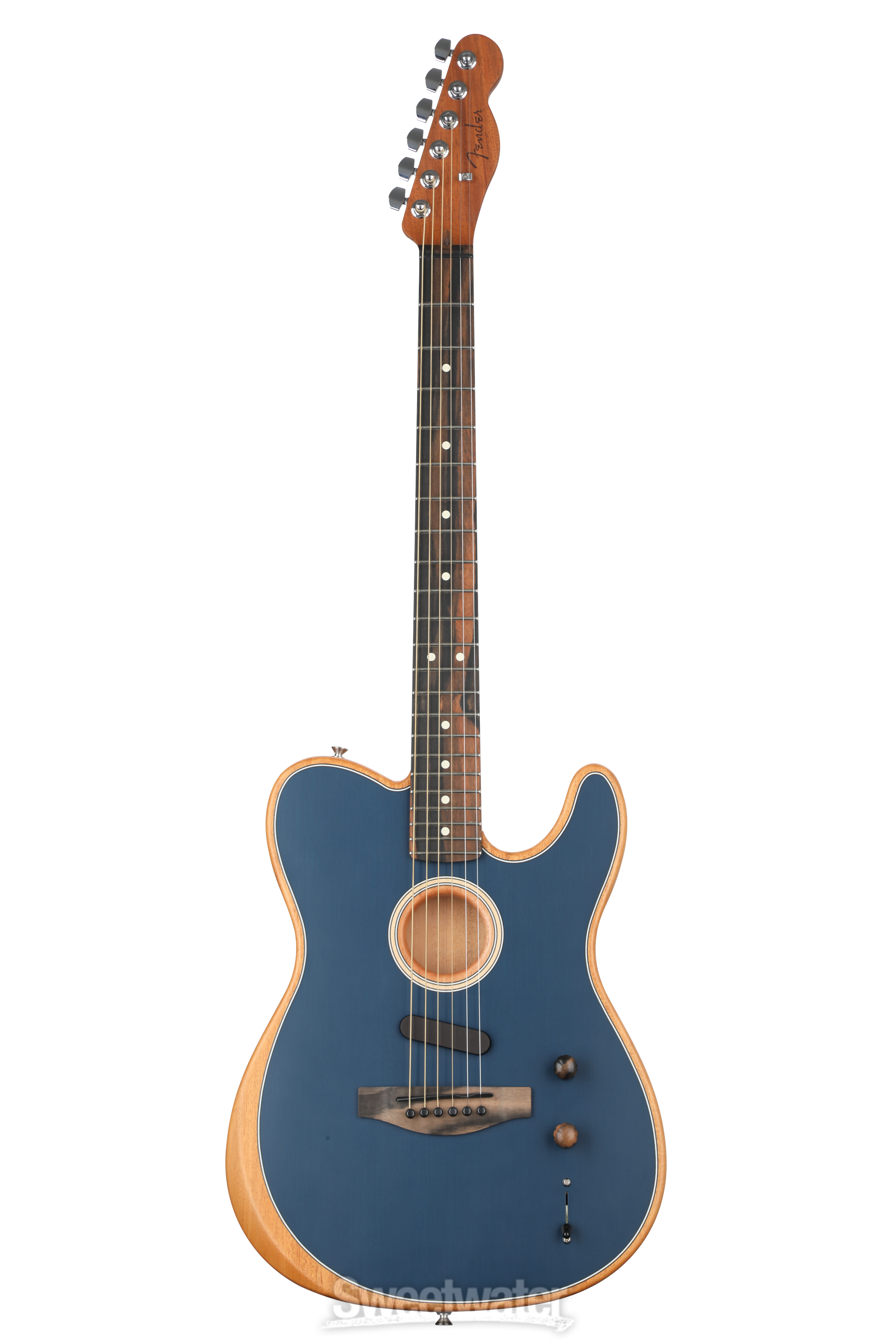 Fender American Acoustasonic Telecaster - Steel Blue | Sweetwater