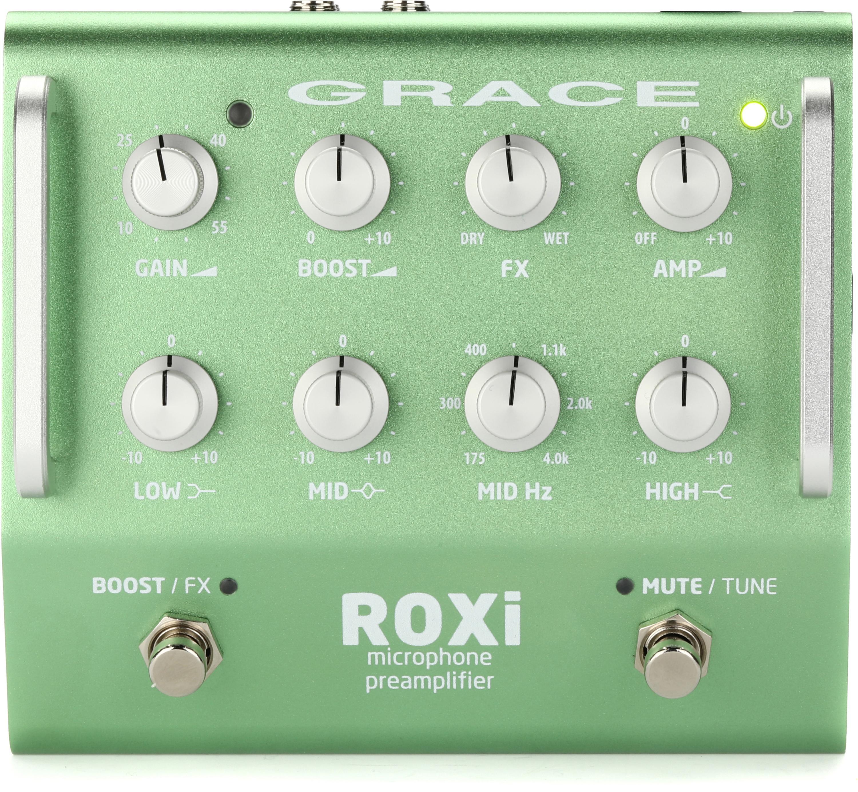 Grace　FX　Design　and　ROXi　Loop　Mic/Instrument　Preamp　Pedal　with　Boost　Sweetwater