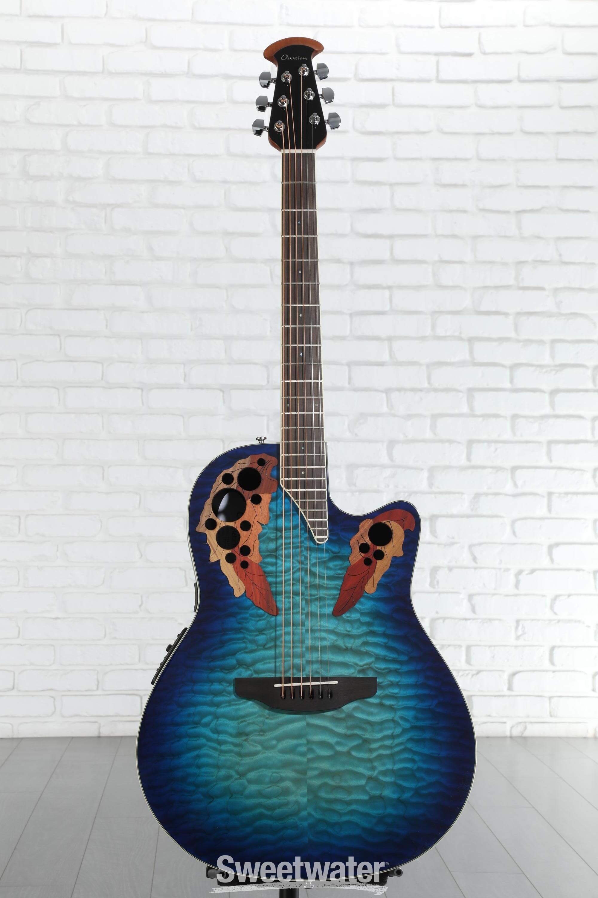 ギター Ovation CE48P RG Ovation Celebrity Elite CE48P-RG Super Shallow Acoustic-Electric