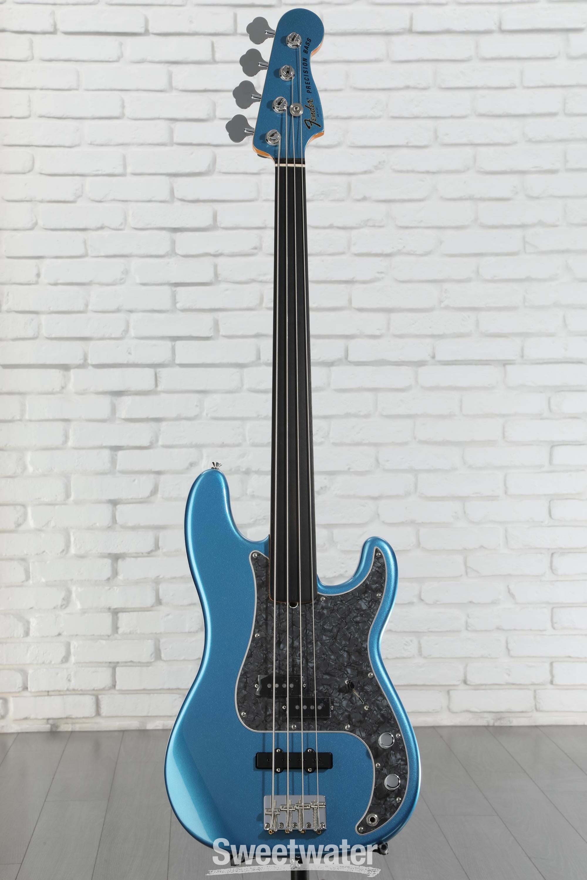 Fender Tony Franklin Fretless Precision Bass - Lake Placid Blue