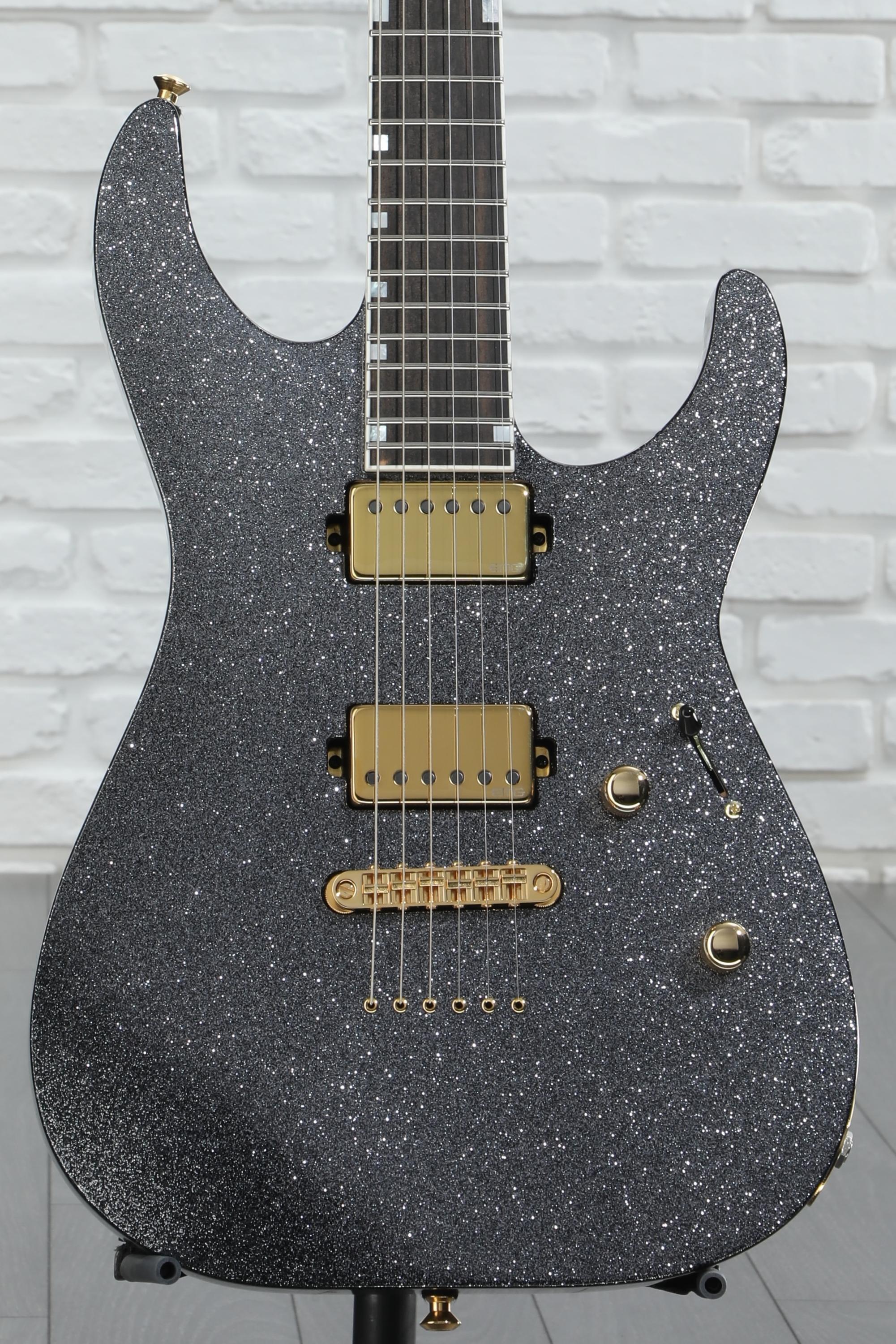 ESP USA M-II NTB NT Electric Guitar - Black Sparkle | Sweetwater