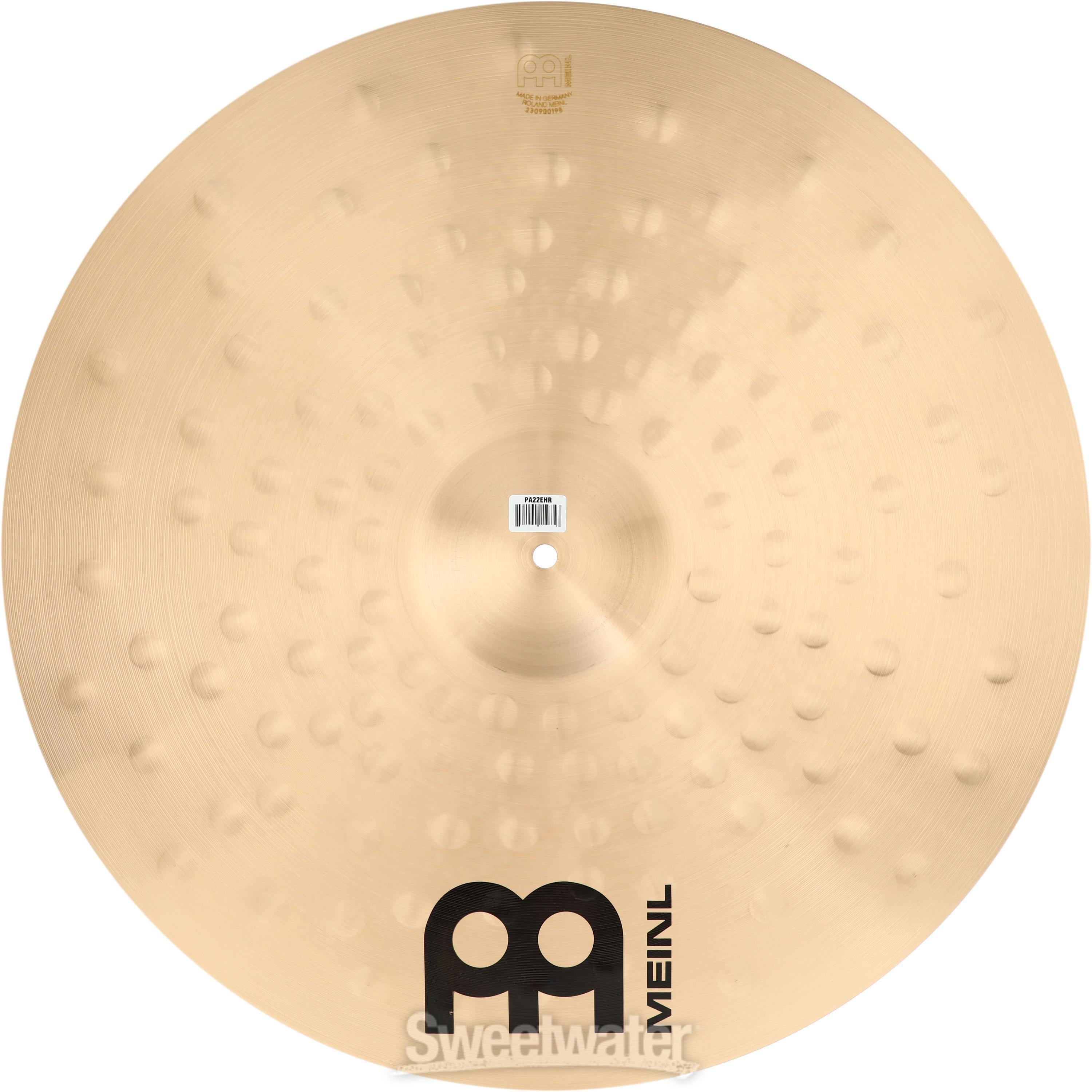 Meinl Cymbals Pure Alloy Ride Cymbal - 22 inch, Extra Hammered