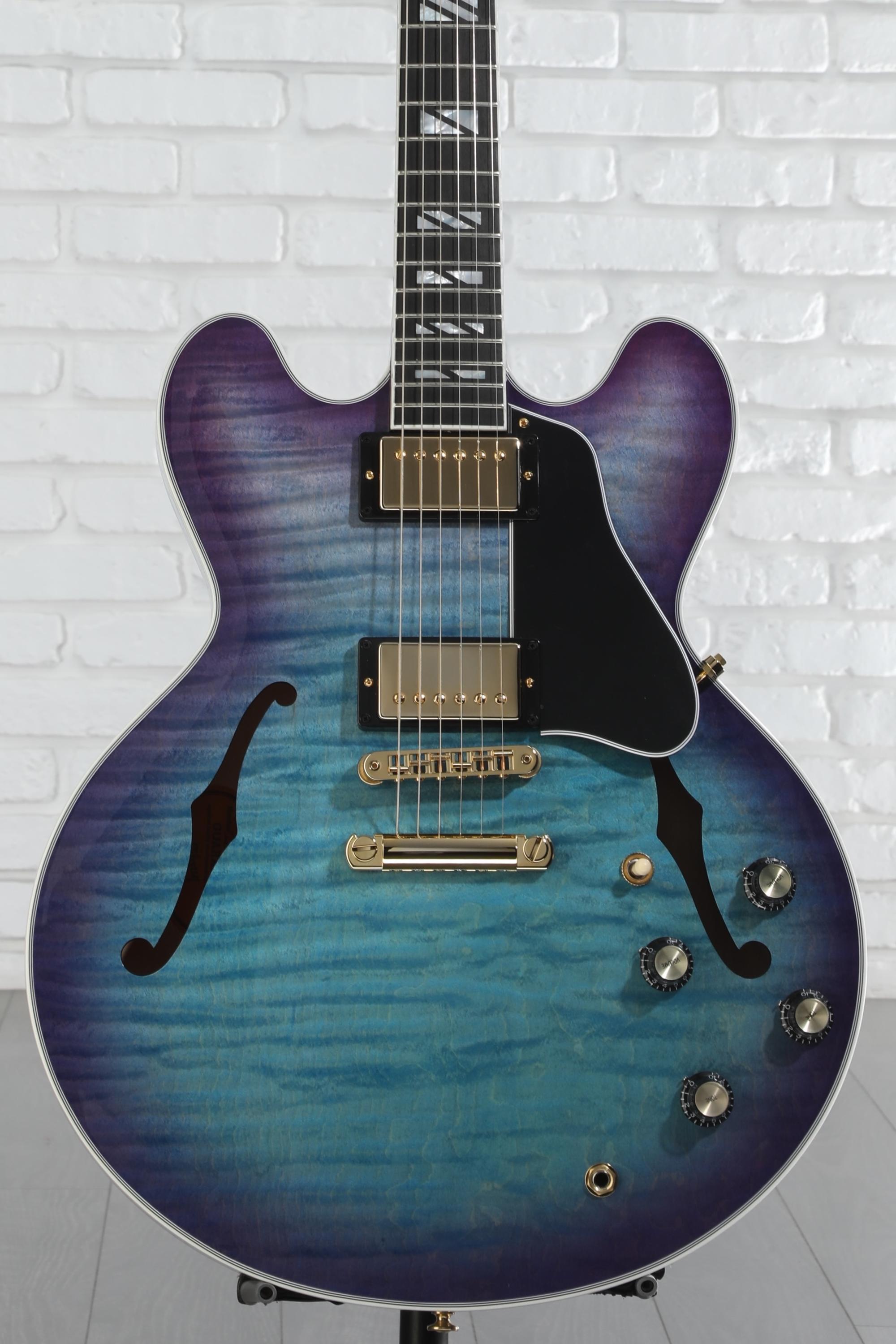 ギター Gibson ES-335 Figured Blueberry Burst Gibson ES-335 Figured Limited-Edition Semi-Hollow Electric