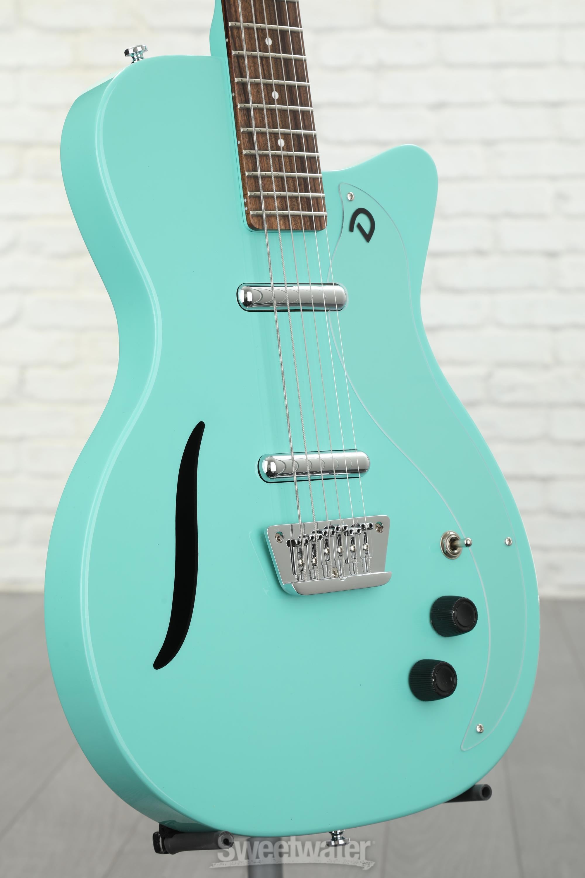 Danelectro Vintage Baritone Electric Guitar - Dark Aqua