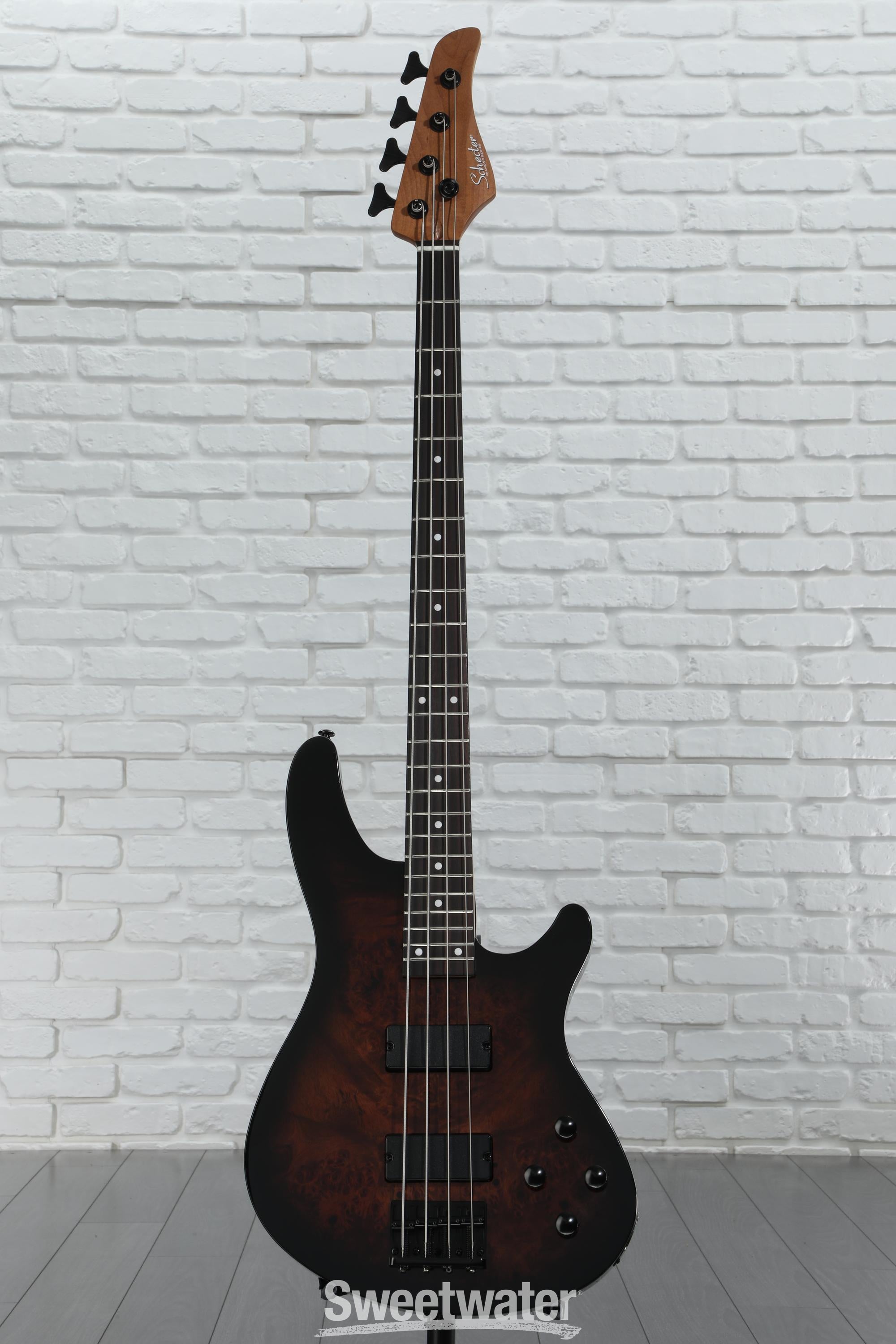 レビュー高評価アイテム特集｜ファッション通販 Schecter C-4 Standard Electric Bass - Tobacco Burl | Sweetwater ベース