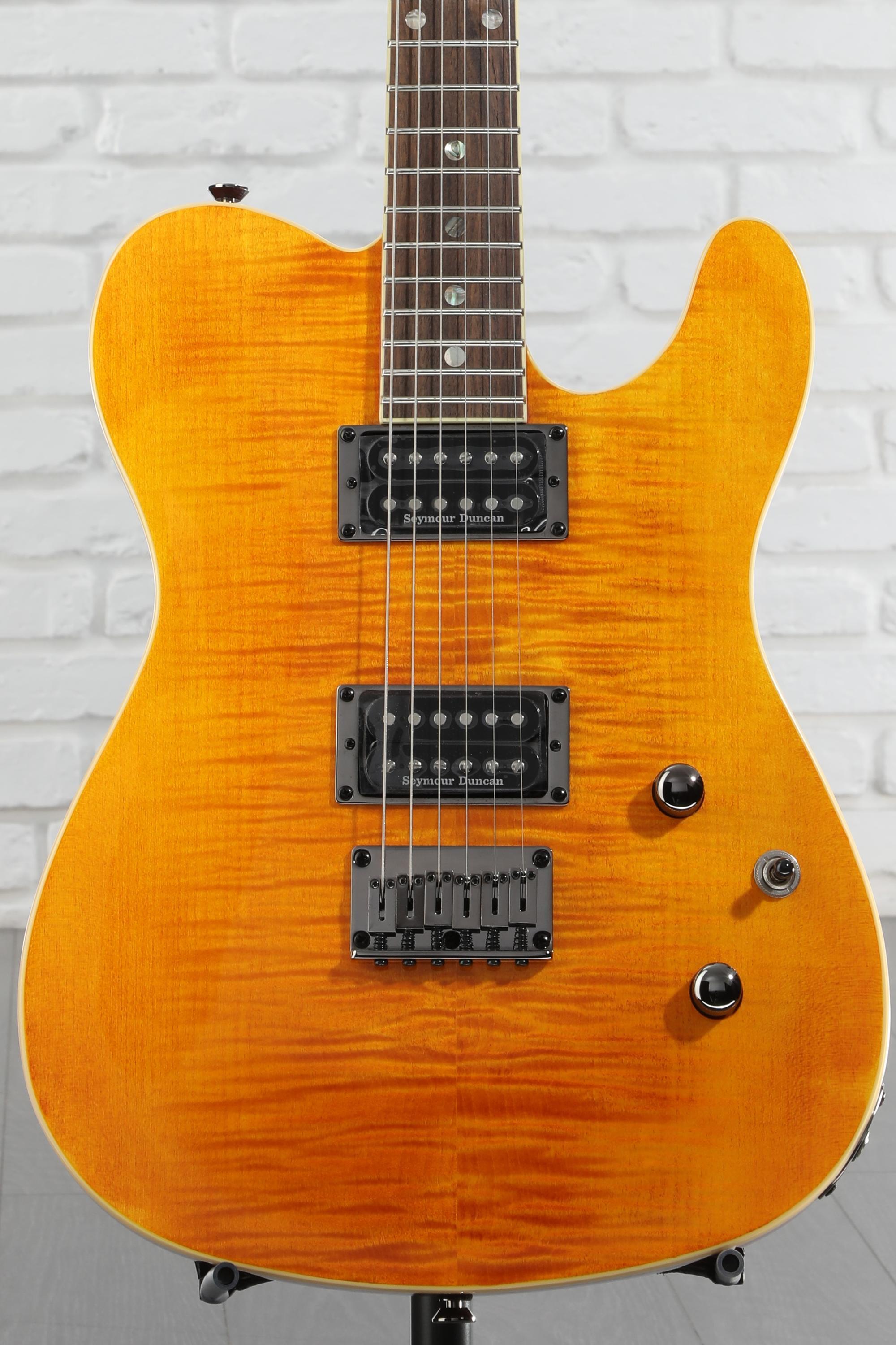 Fender Custom Telecaster FMT HH アンバー Fender Special-Edition Custom Telecaster FMT HH Electric