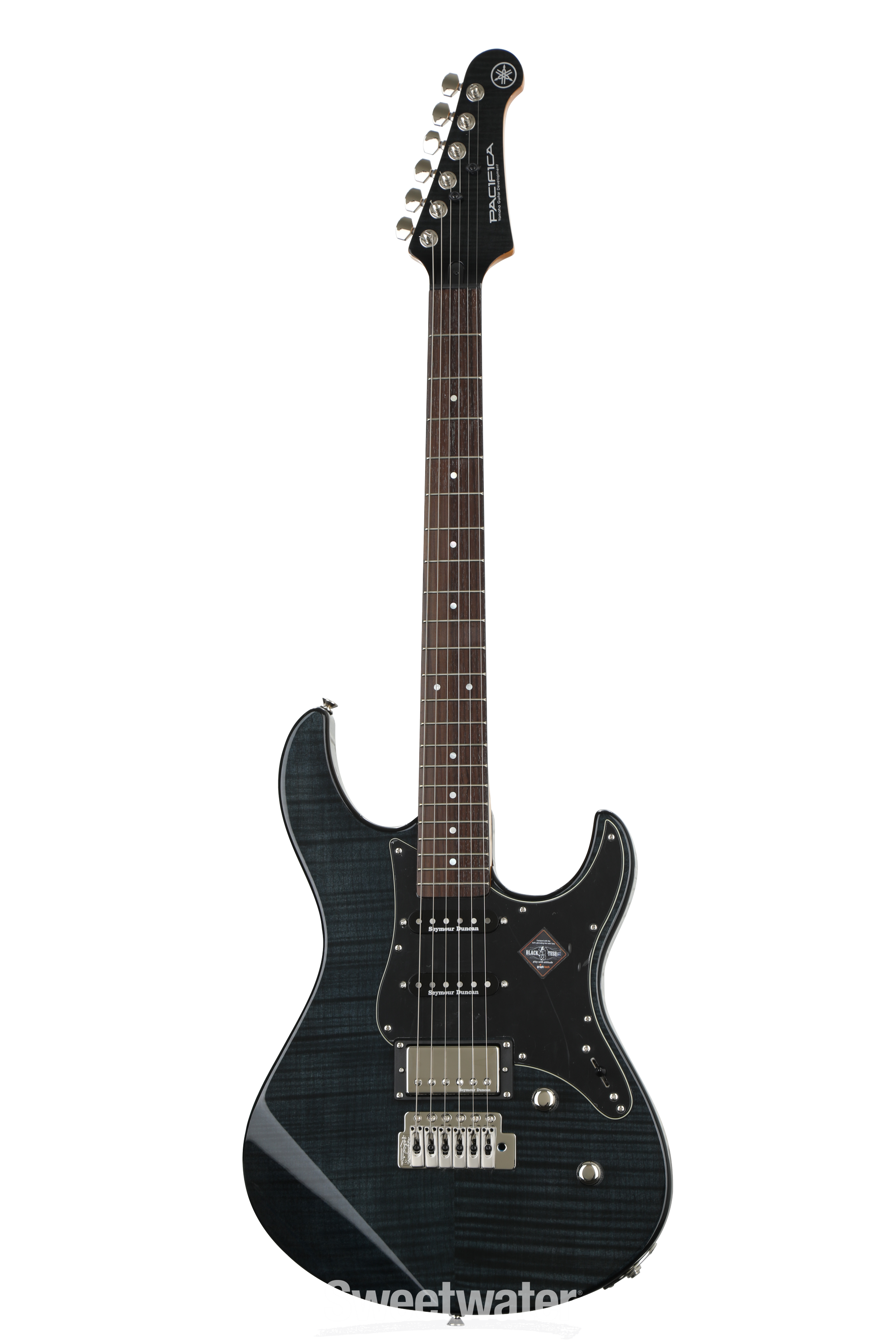 Yamaha PAC612VIIFM Pacifica Electric Guitar - Translucent Black | Sweetwater