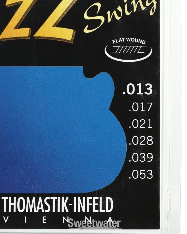 Thomastik Cordes Guitare électriques Jazz Swing Series Nickel Flat Wound Jeu JS113 Medium .013 - Foto 9