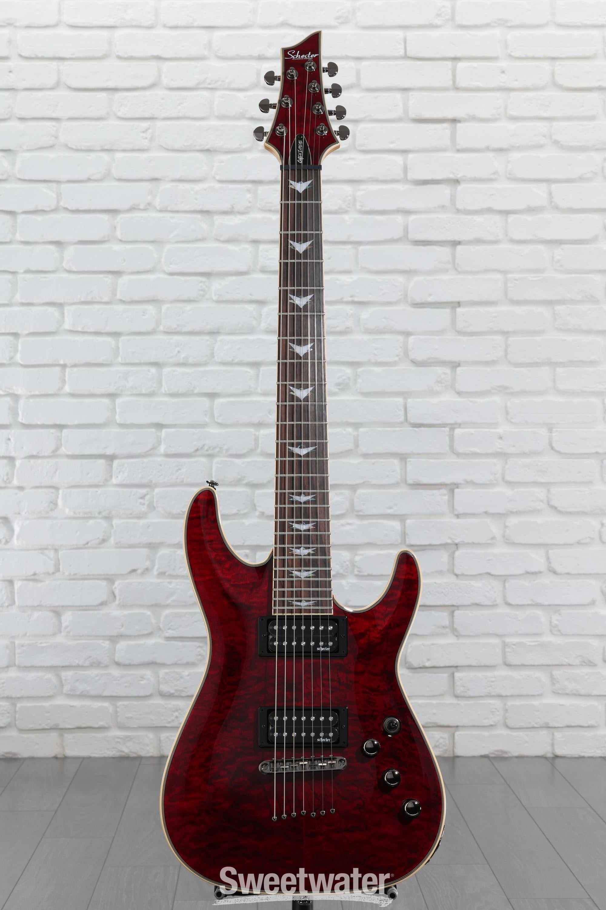 Schecter Omen Extreme-7 Electric Guitar - Black Cherry