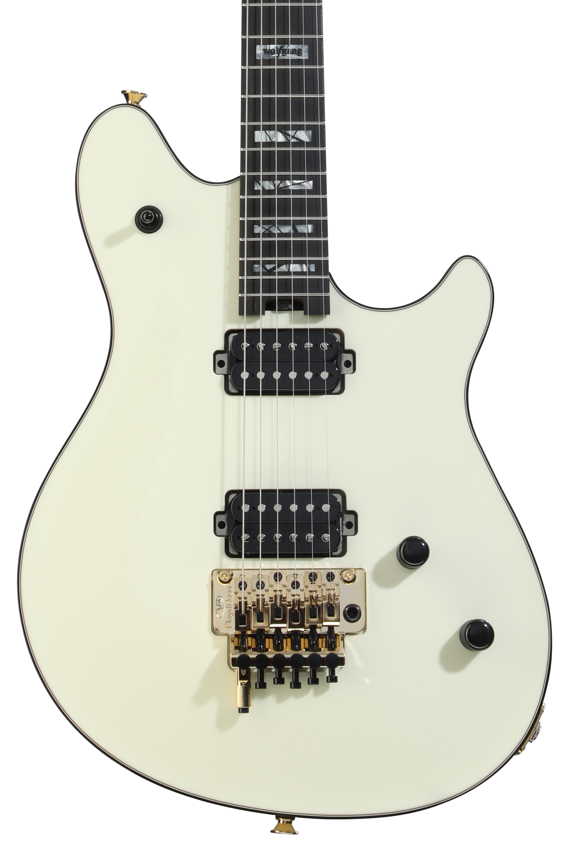 ギター EVH Wolfgang Special Ivory EVH Custom Shop Wolfgang HH FR Electric Guitar - Ivory | Sweetwater