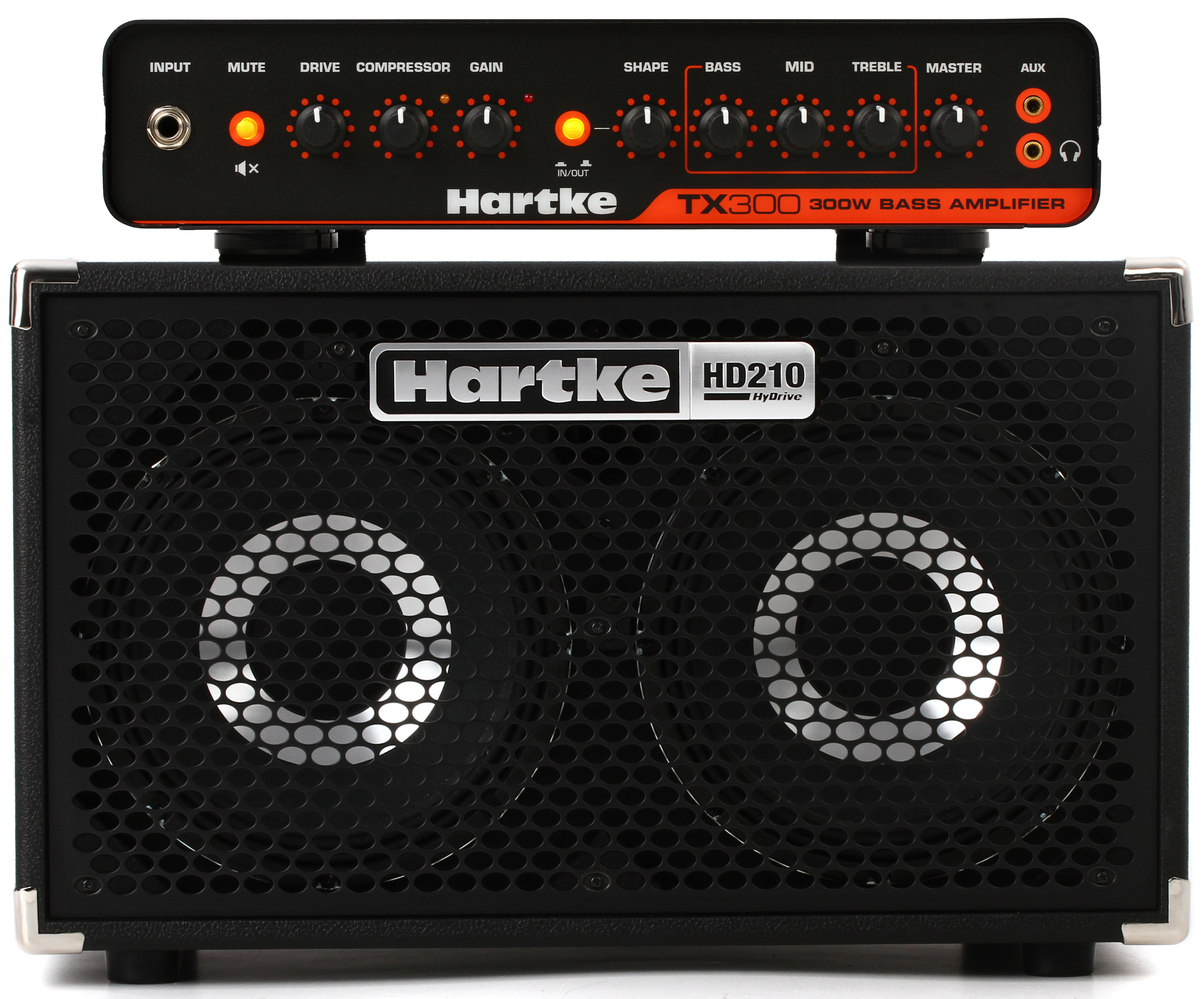 Hartke TX300 300-watt Lightweight Bass Amplifier and HyDrive