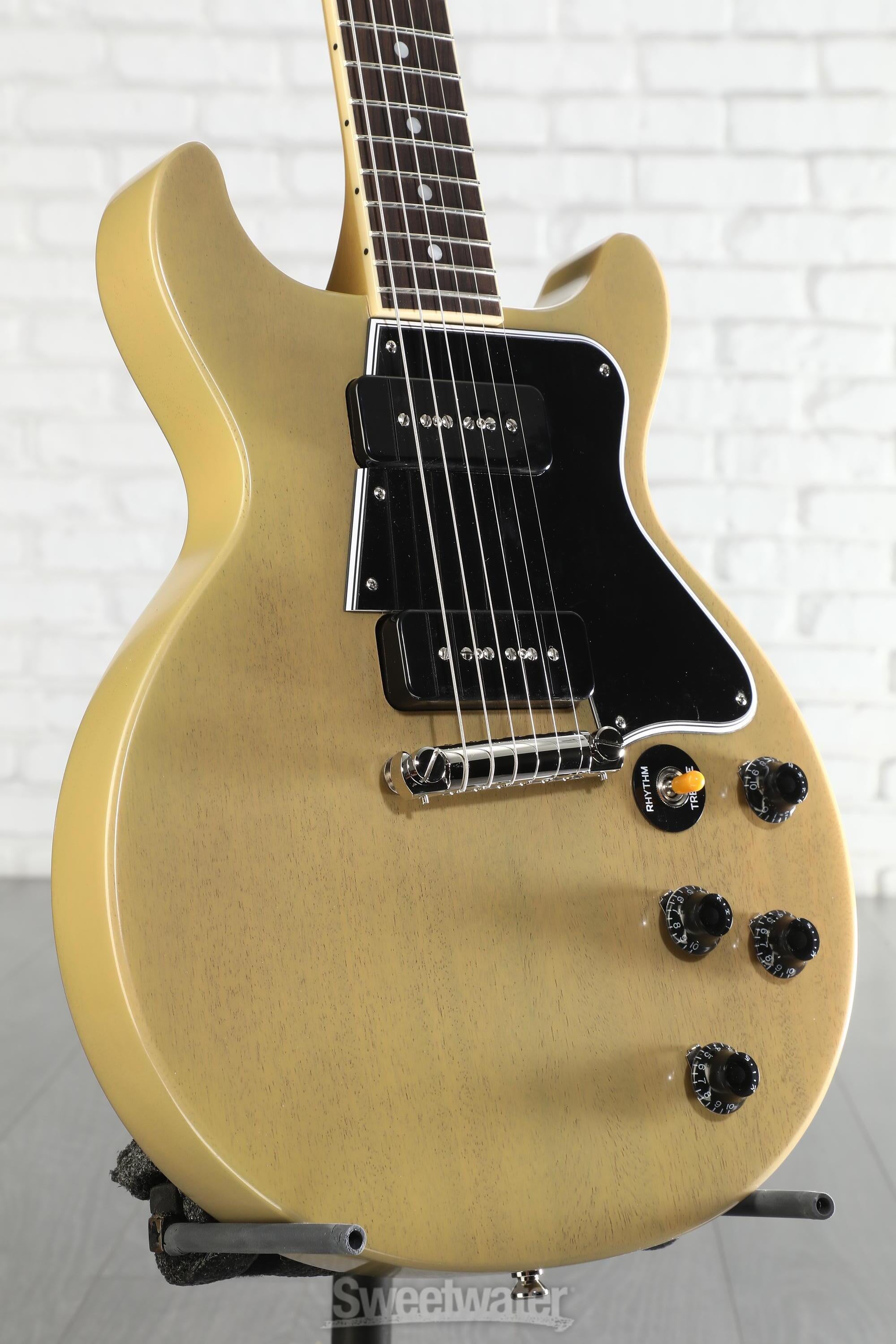 Photo of Epiphone Inspired by Gibson Custom 1960 Les Paul Special Double Cut Reissue Electric Guitar - TV Yellow