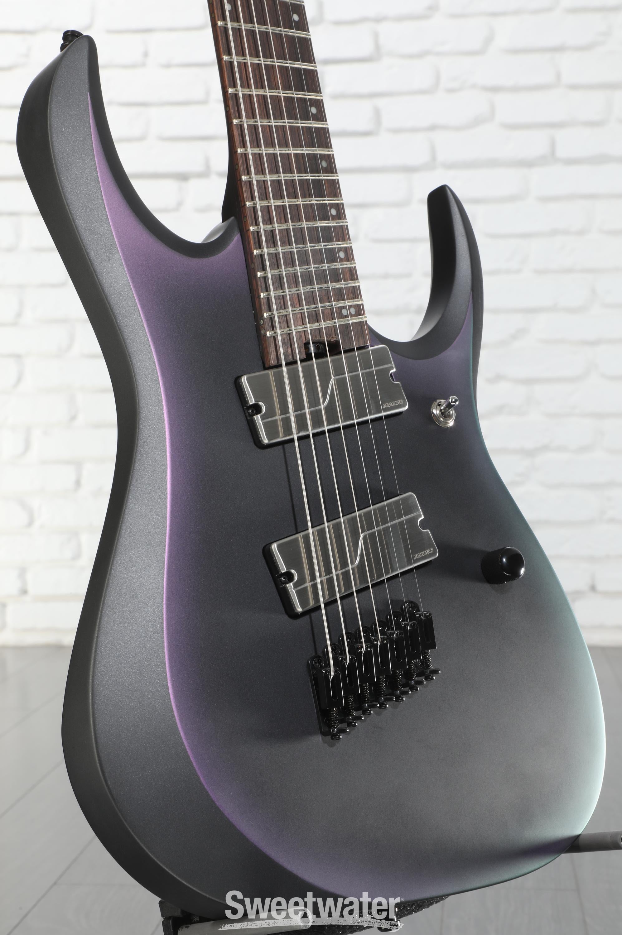 Ibanez Axion Label RGD71ALMS - Black Aurora Burst Matte | Sweetwater