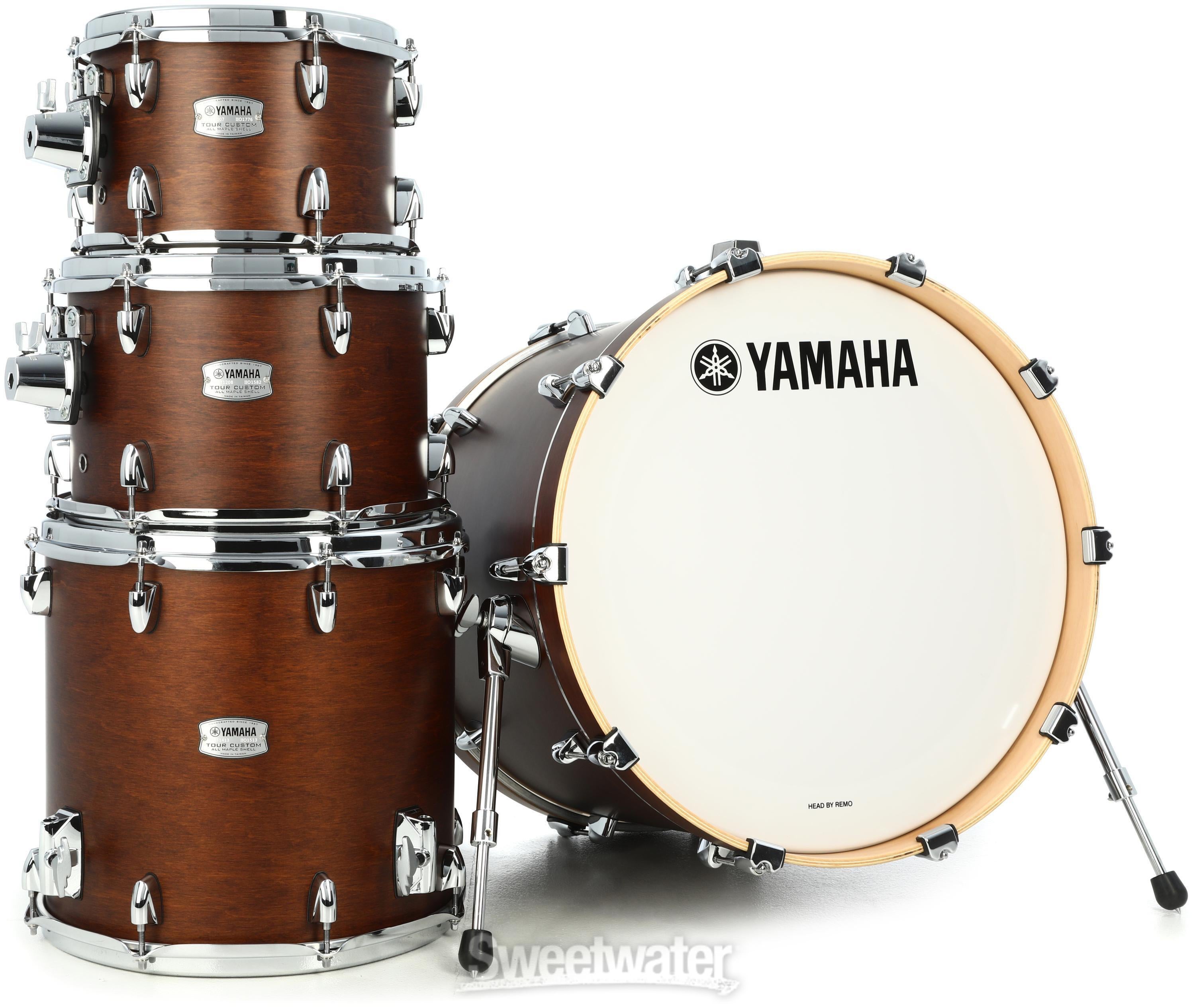 Yamaha TMP0F4 Tour Custom 4-piece Shell Pack - Chocolate Satin