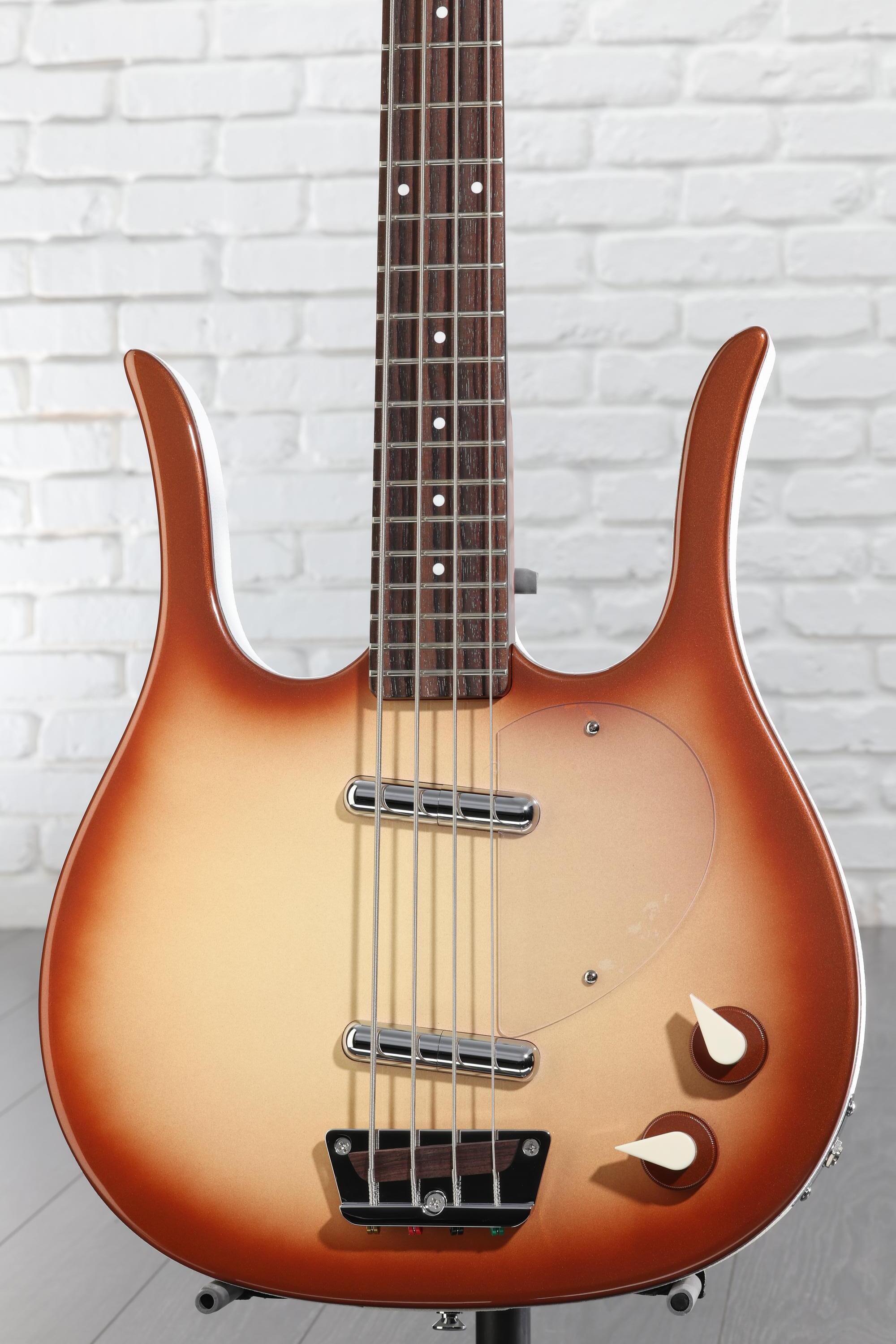 【美品】Danelectro Longhorn Bass スイッチクラフト Danelectro Longhorn Bass Guitar - Copper Burst | Sweetwater