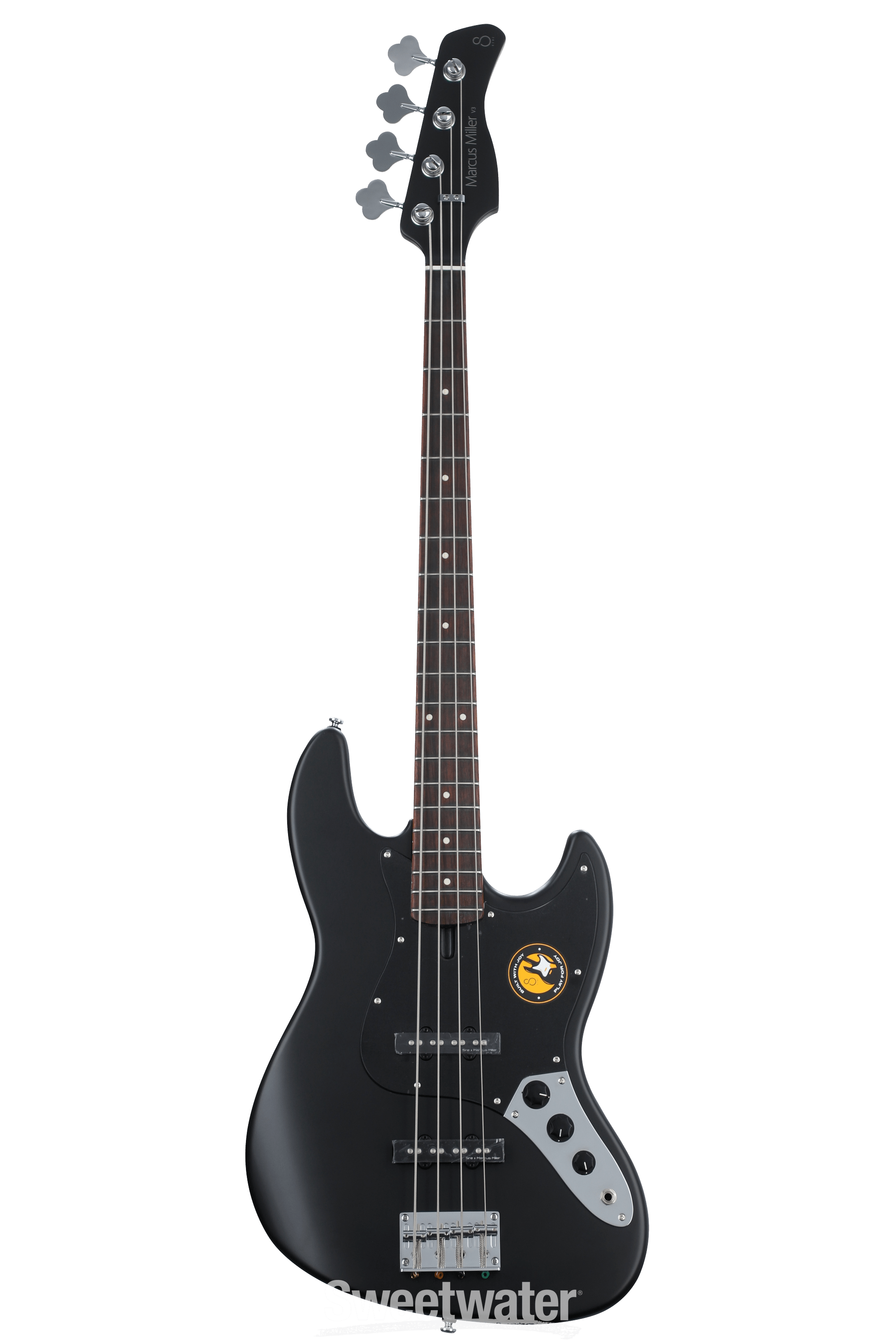 Sire Marcus Miller V3P 4-string Bass Guitar - Satin Black | Sweetwater