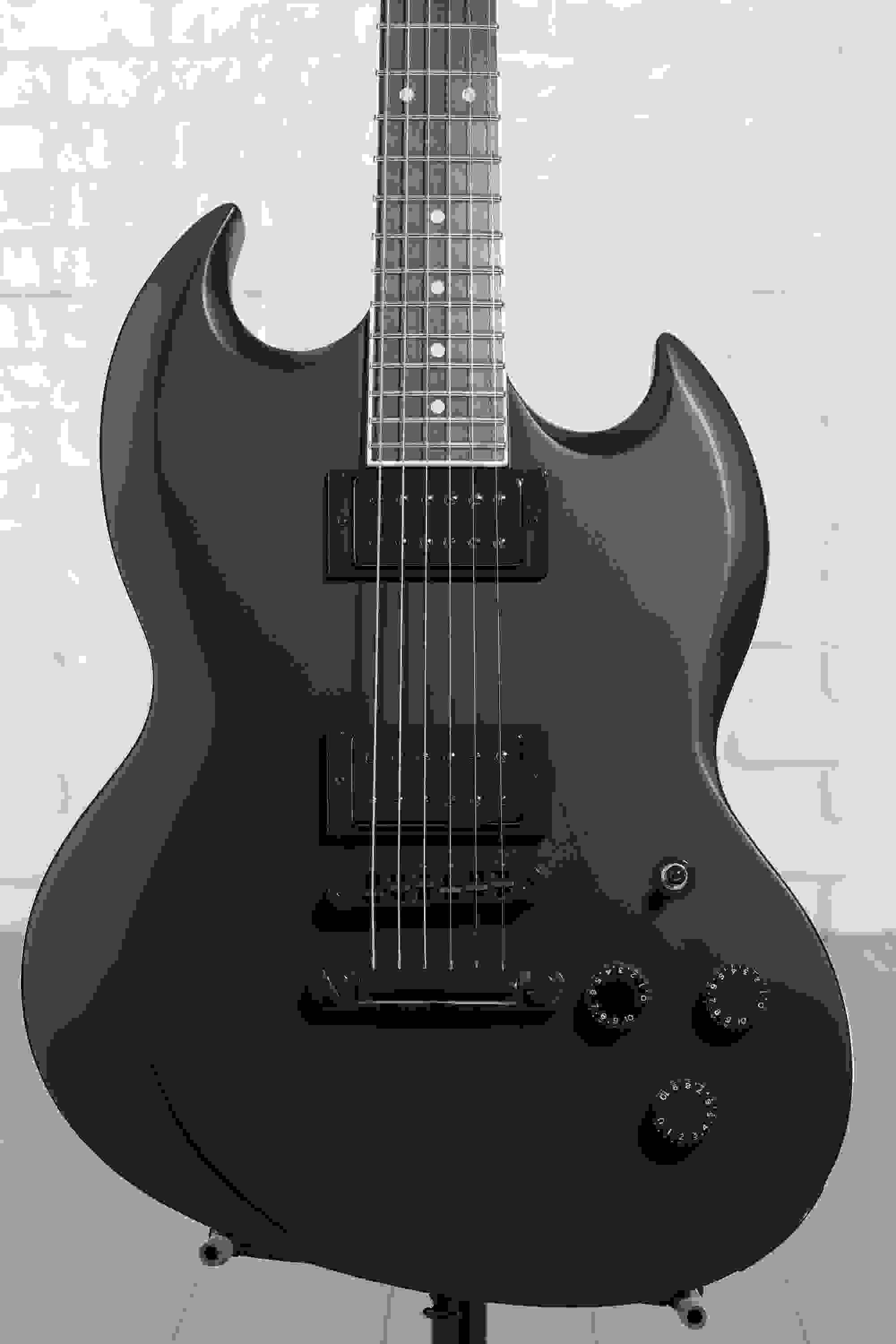 ESP LTD Volsung-200 Electric Guitar - Black Satin, Rosewood Fingerboard