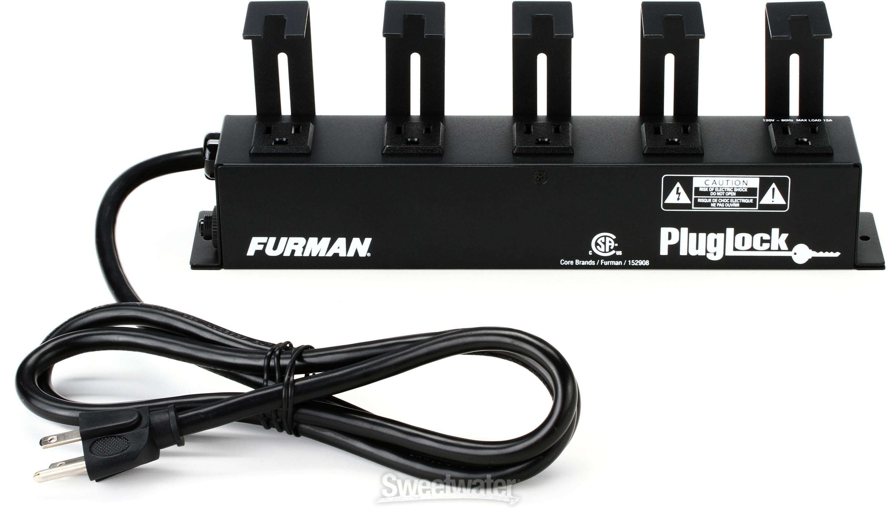 Furman Plug Lock Locking Outlet Strip