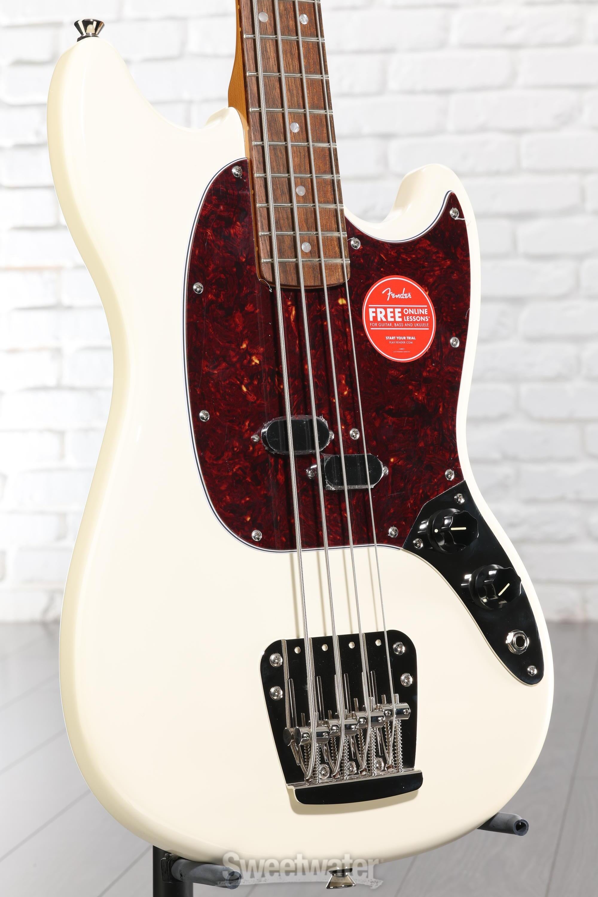 Photo of Squier Classic Vibe '60s Mustang Bass - Olympic White